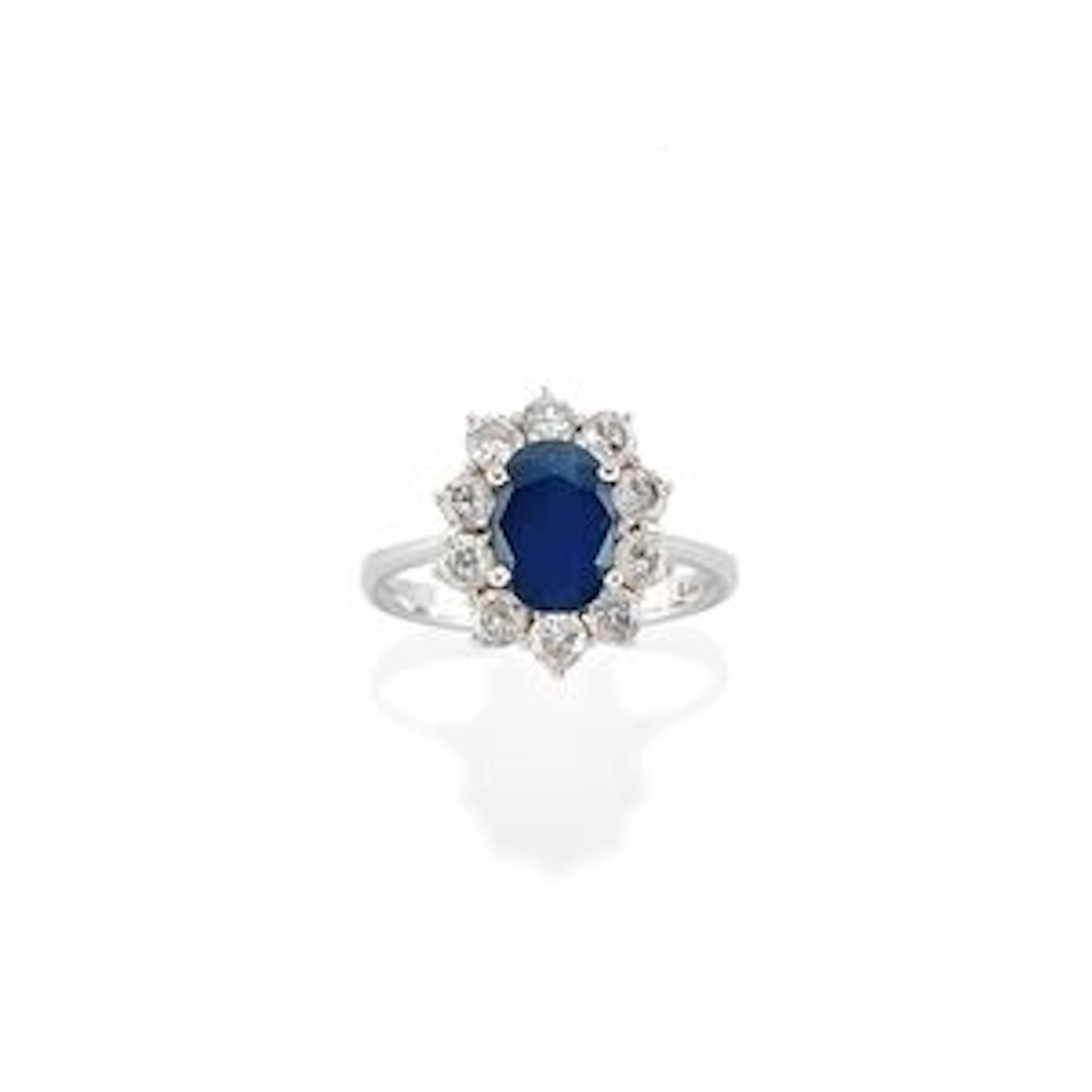 Anello con zaffiro