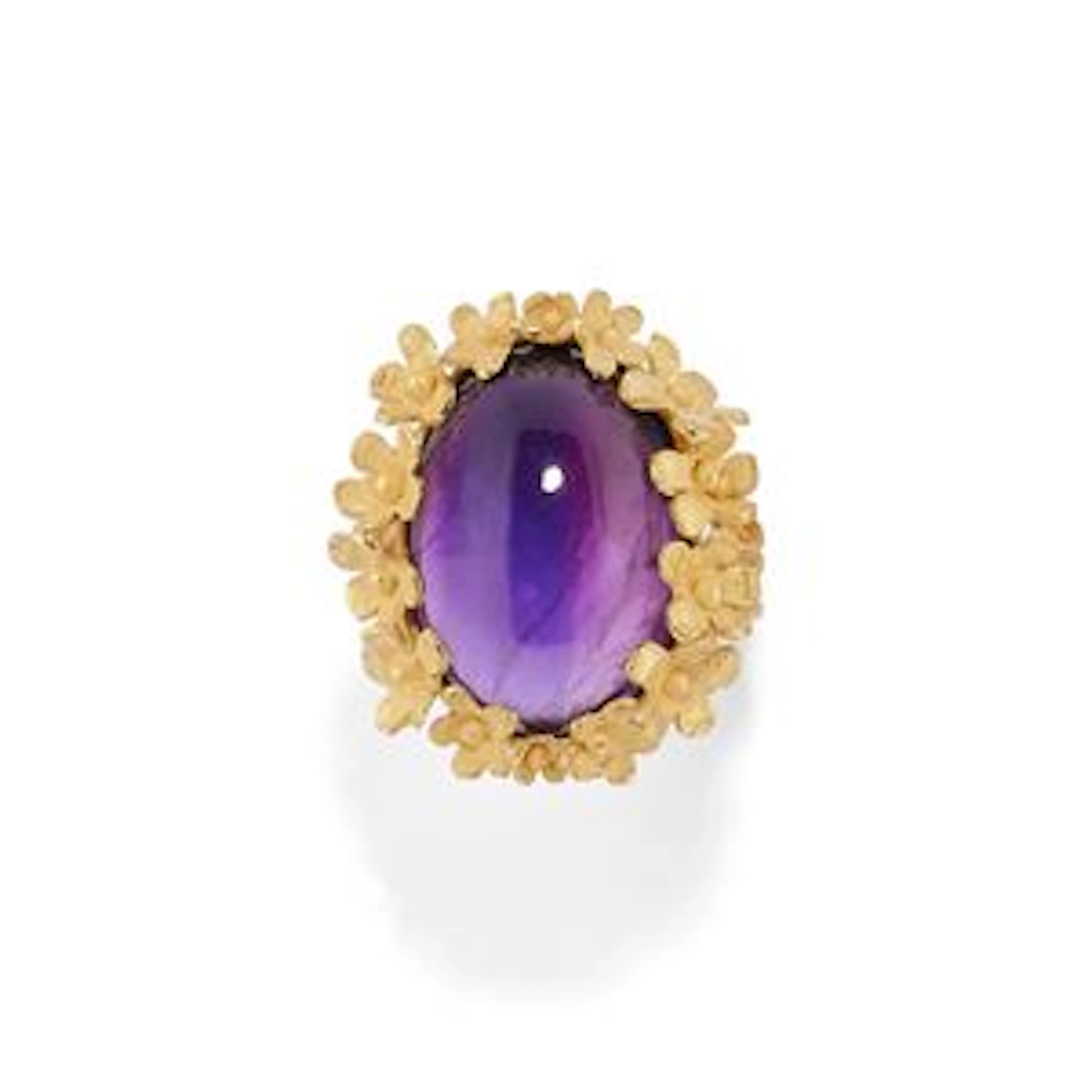 Anello con ametista