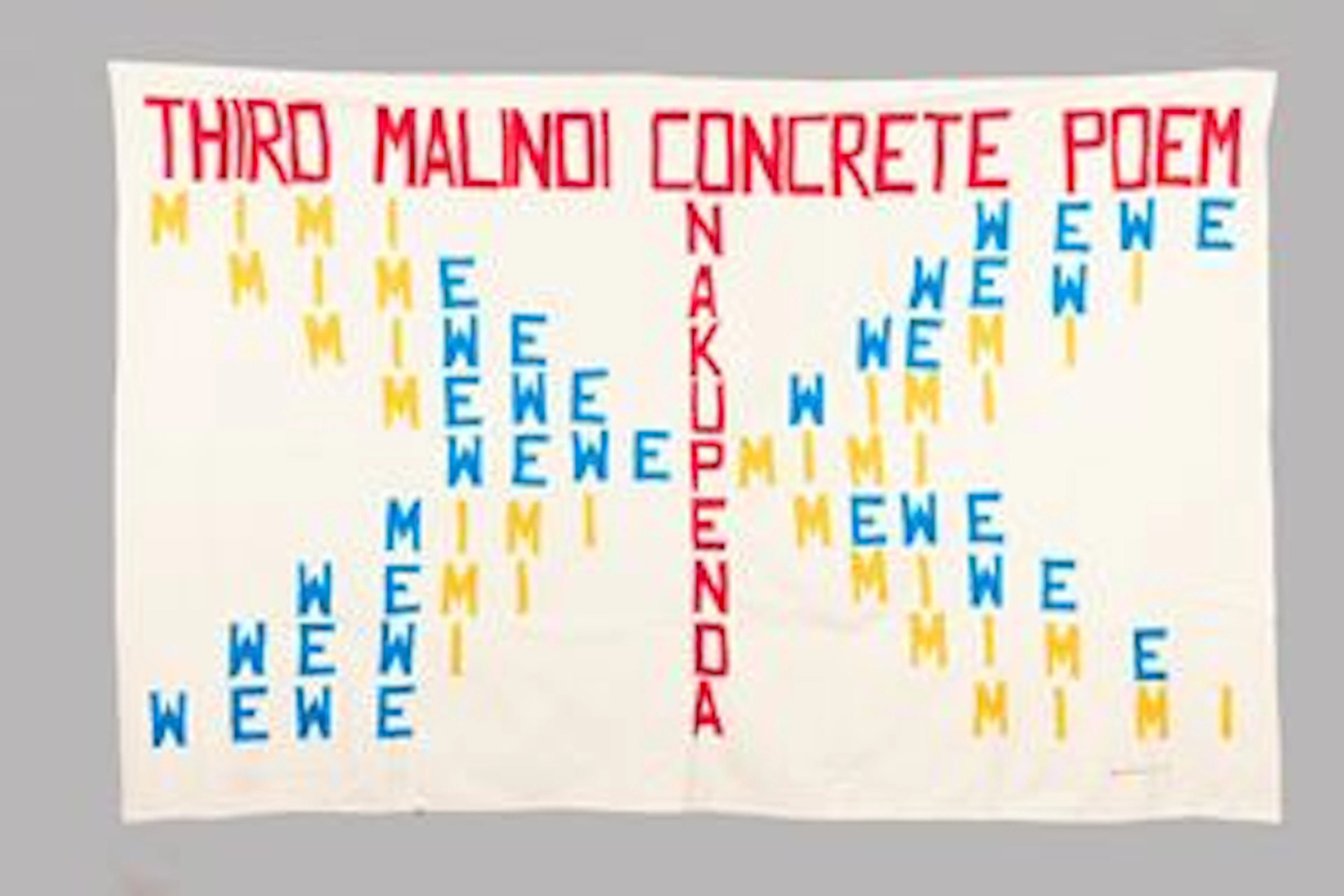 Williams Emmet Third Malindi Concrete Poem , 1990