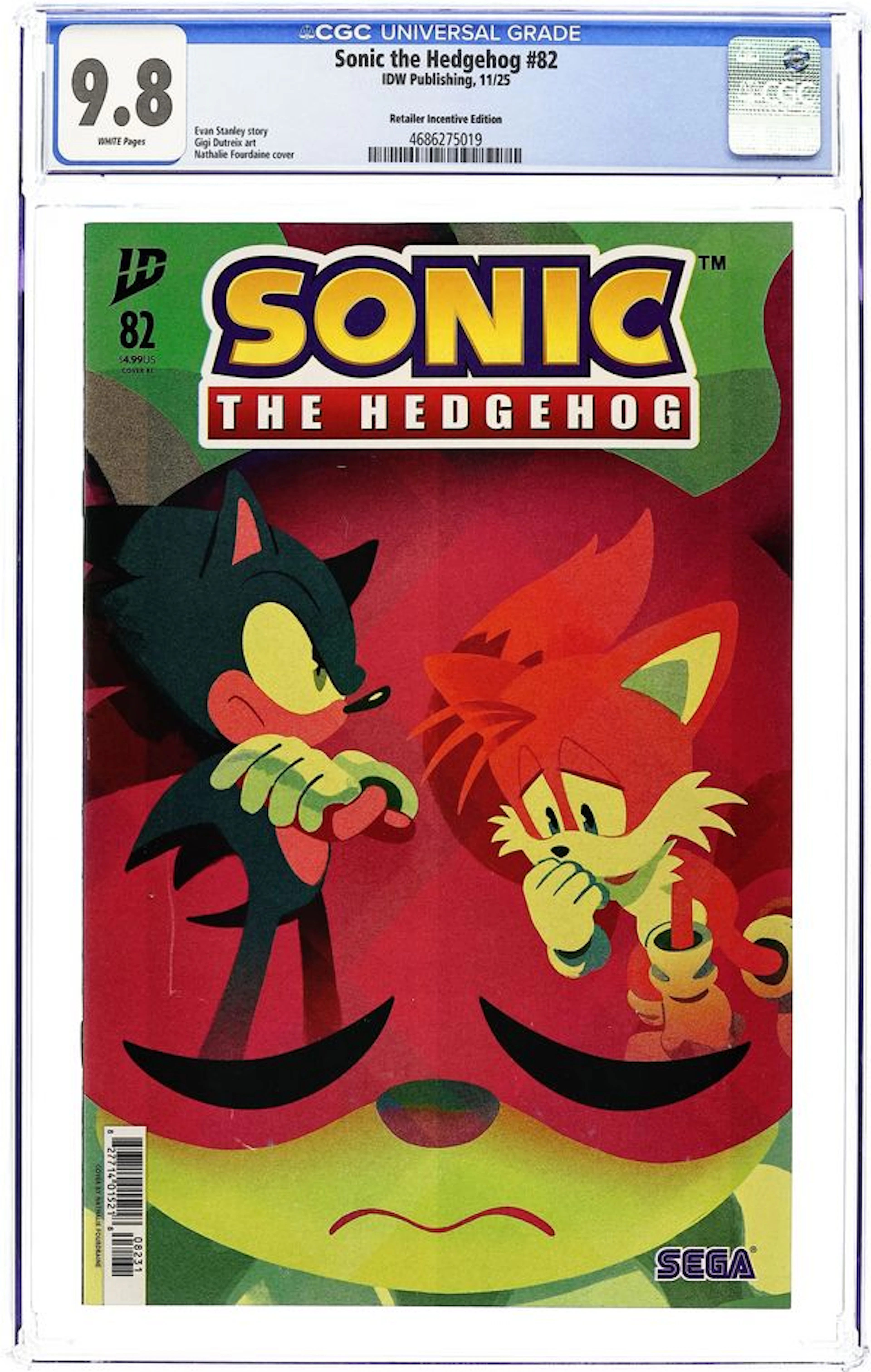 Sonic The Hedgehog (2018 IDW) 82RI CGC 9.8