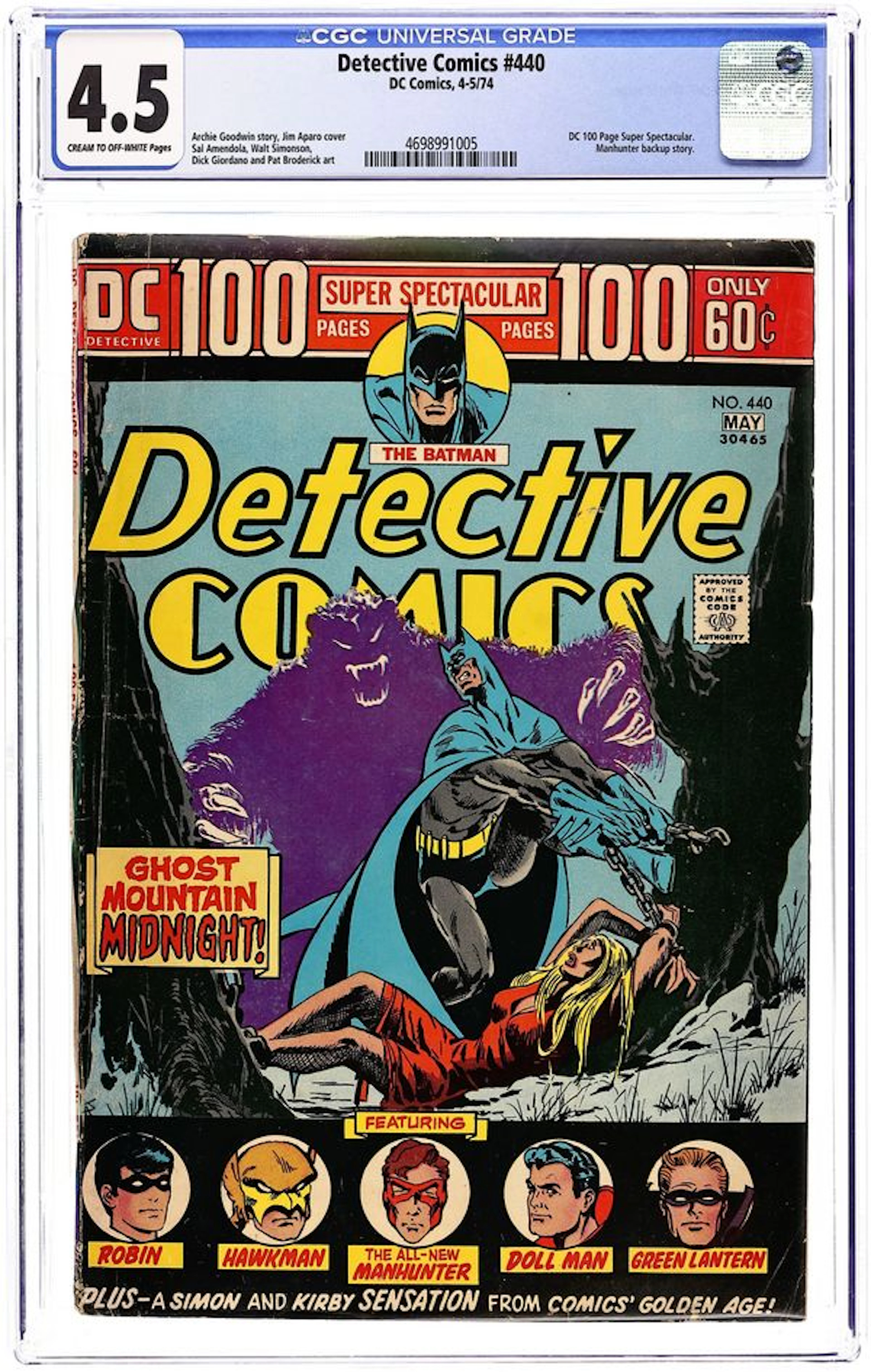 Detective Comics (1937 1st Series) 440 CGC 4.5