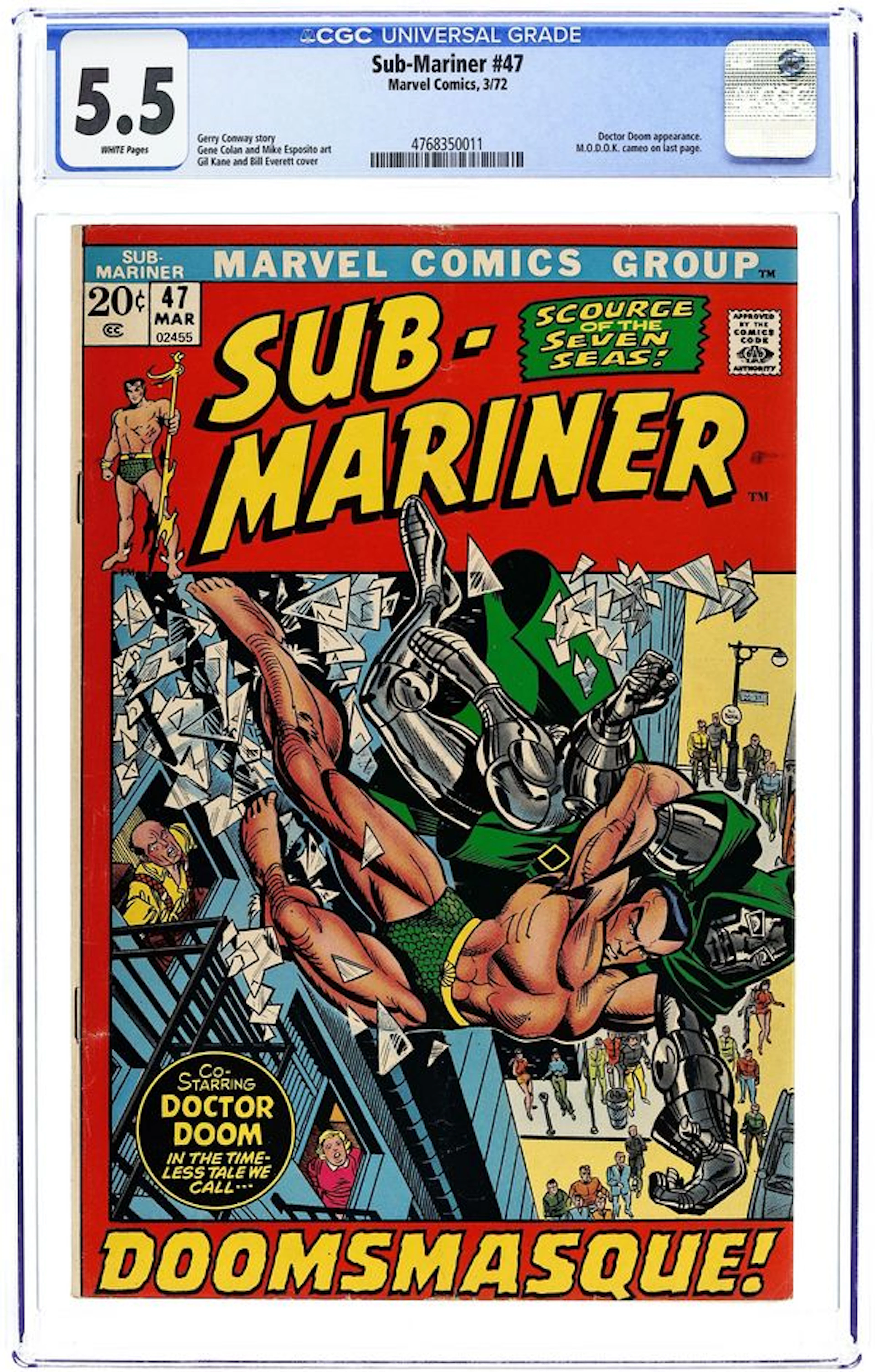 Sub-Mariner (1968 1st Series) 47 CGC 5.5