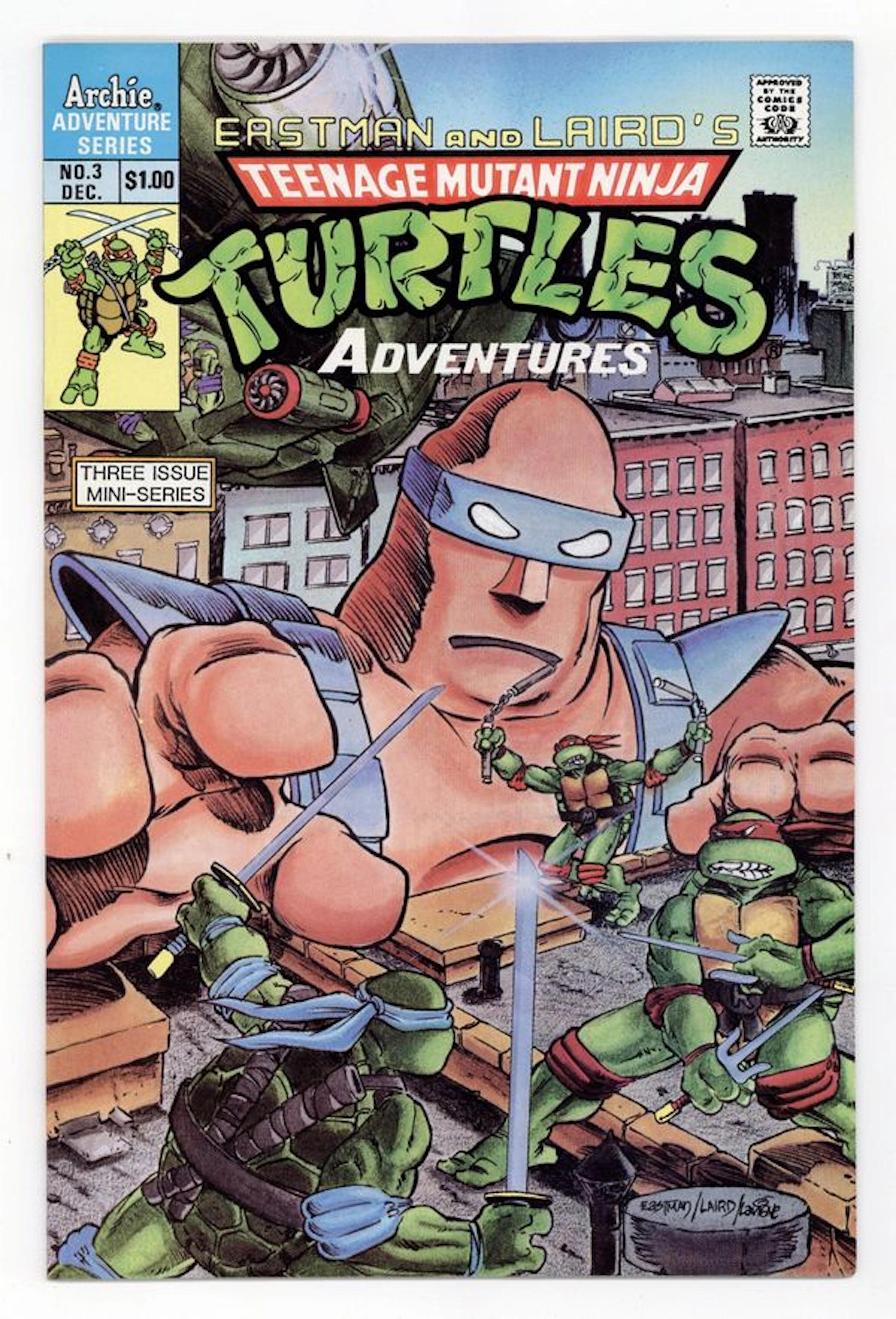 Teenage Mutant Ninja Turtles Adventures (1988) 3 VF 8.0