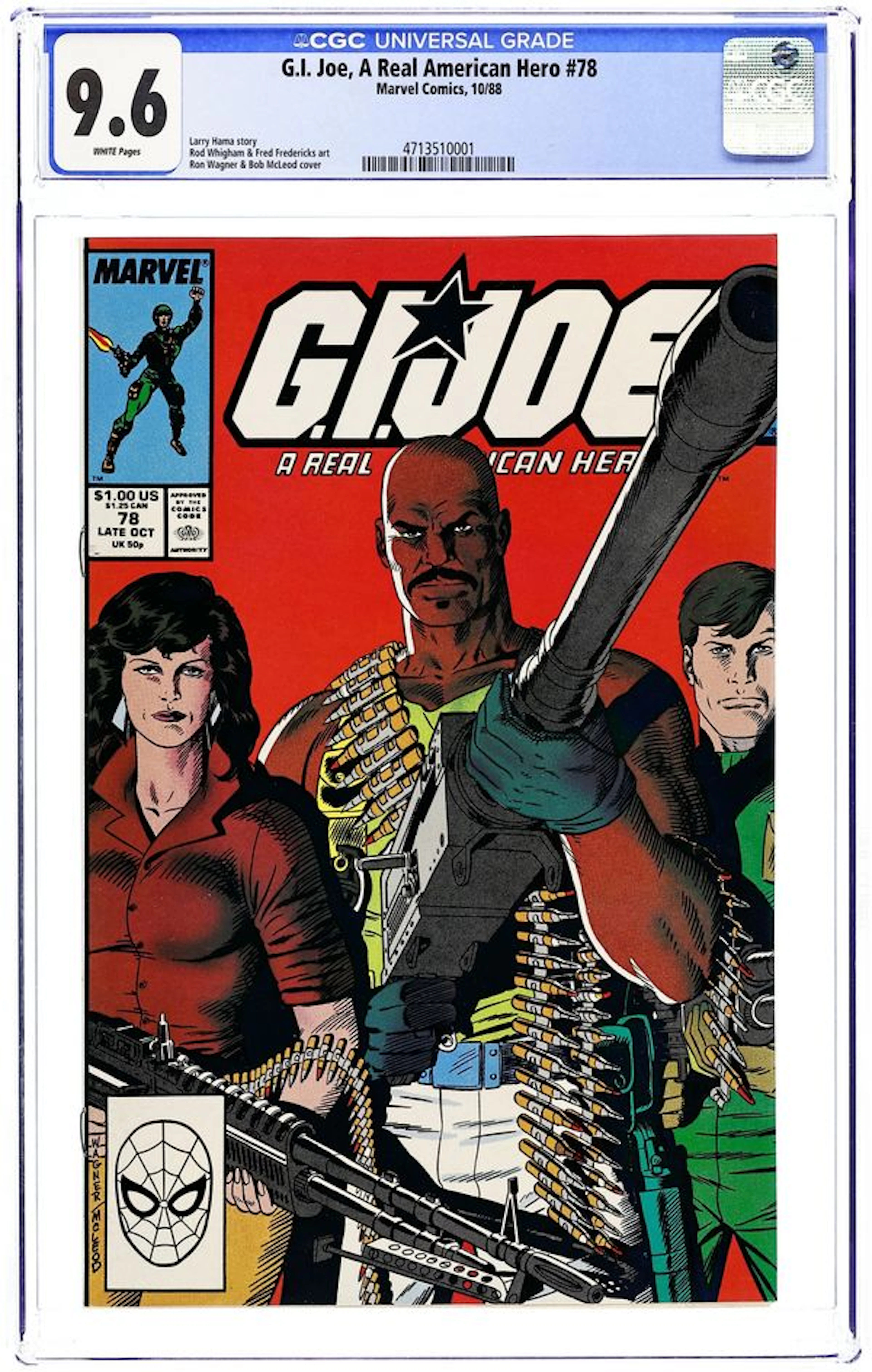 GI Joe A Real American Hero (1982 Marvel) 78D CGC 9.6
