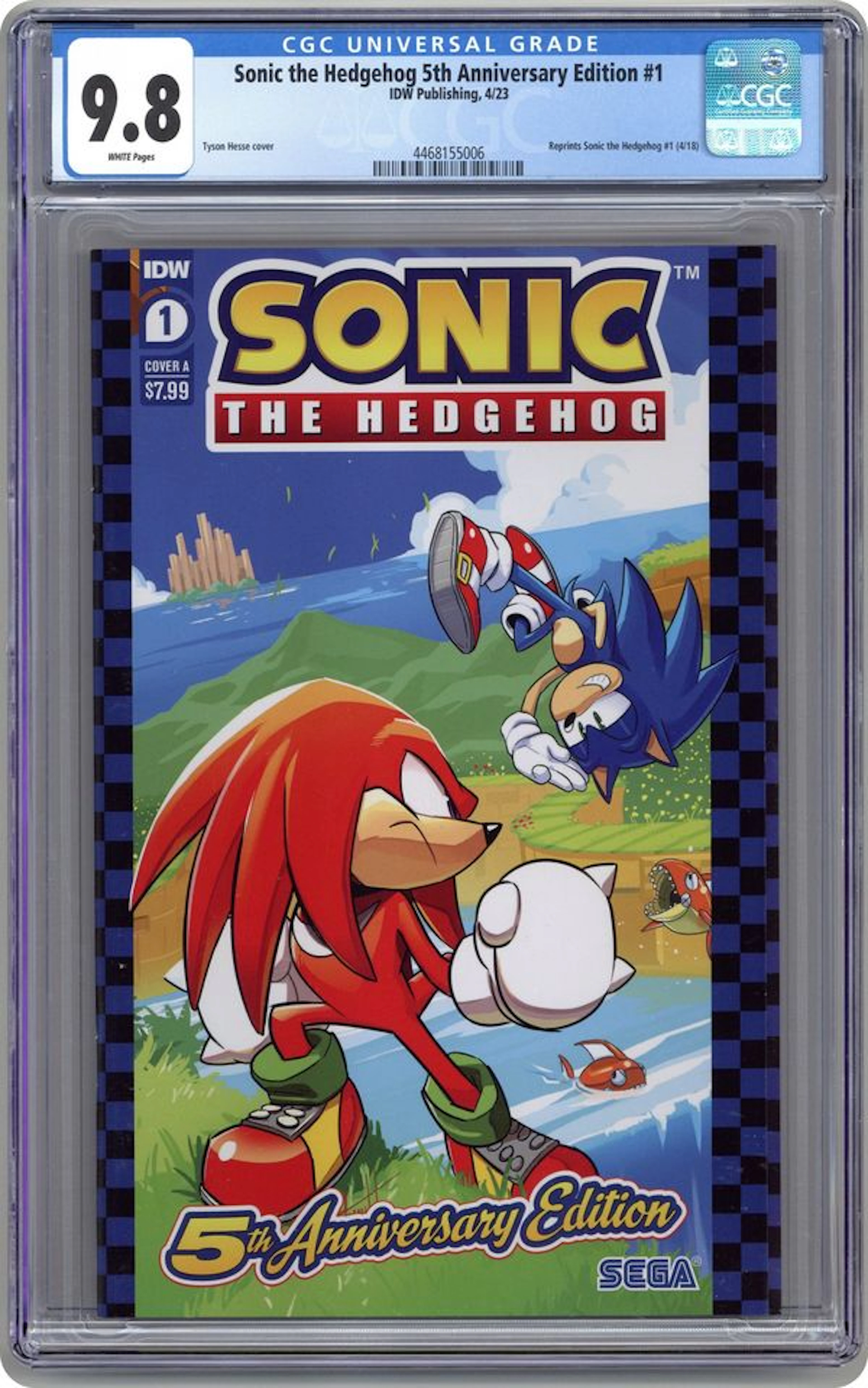 Sonic the Hedgehog (2018 IDW) 5th Anniversary Edition 1A CGC 9.8