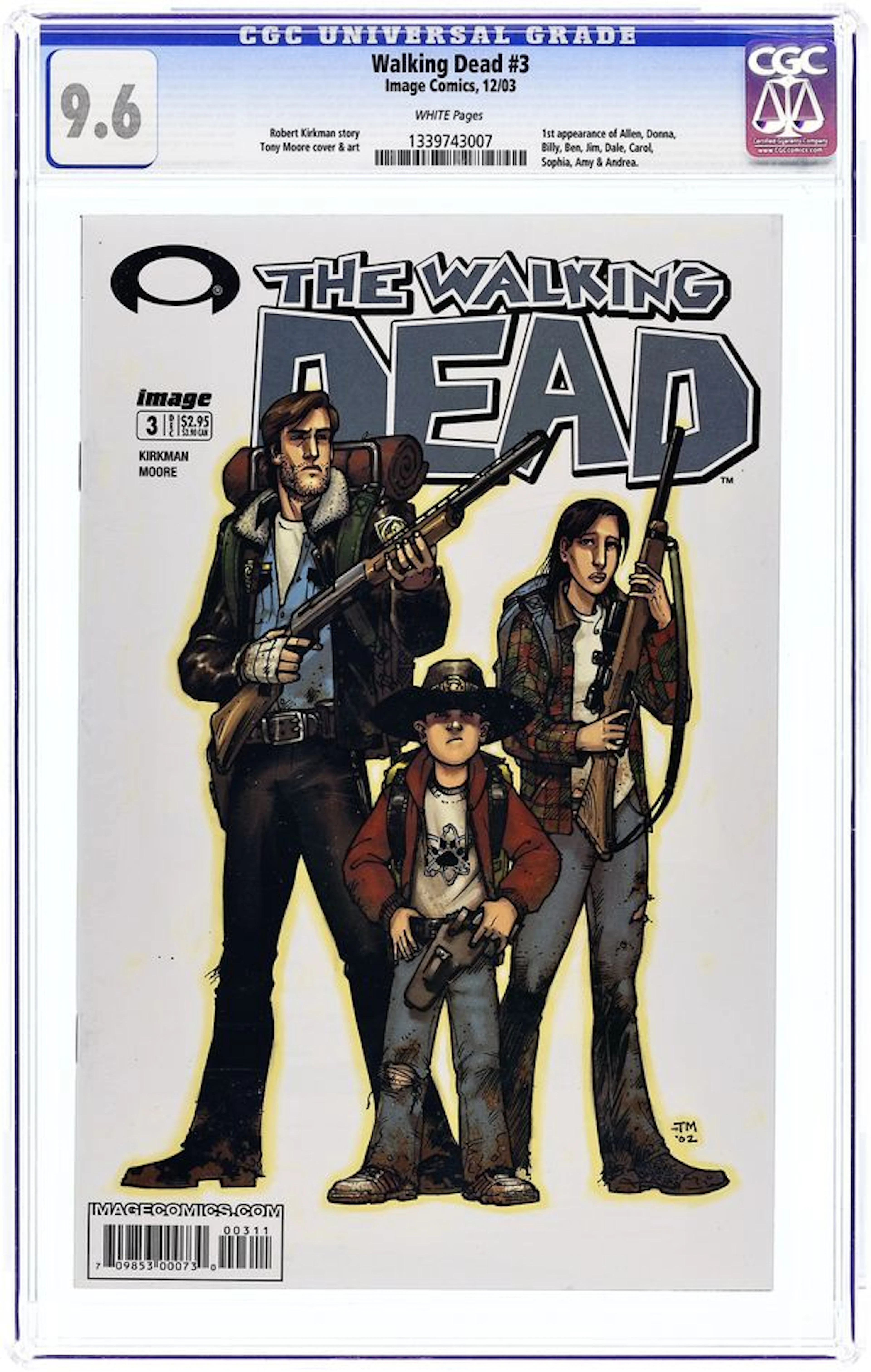 Walking Dead (2003 Image) 3 CGC 9.6