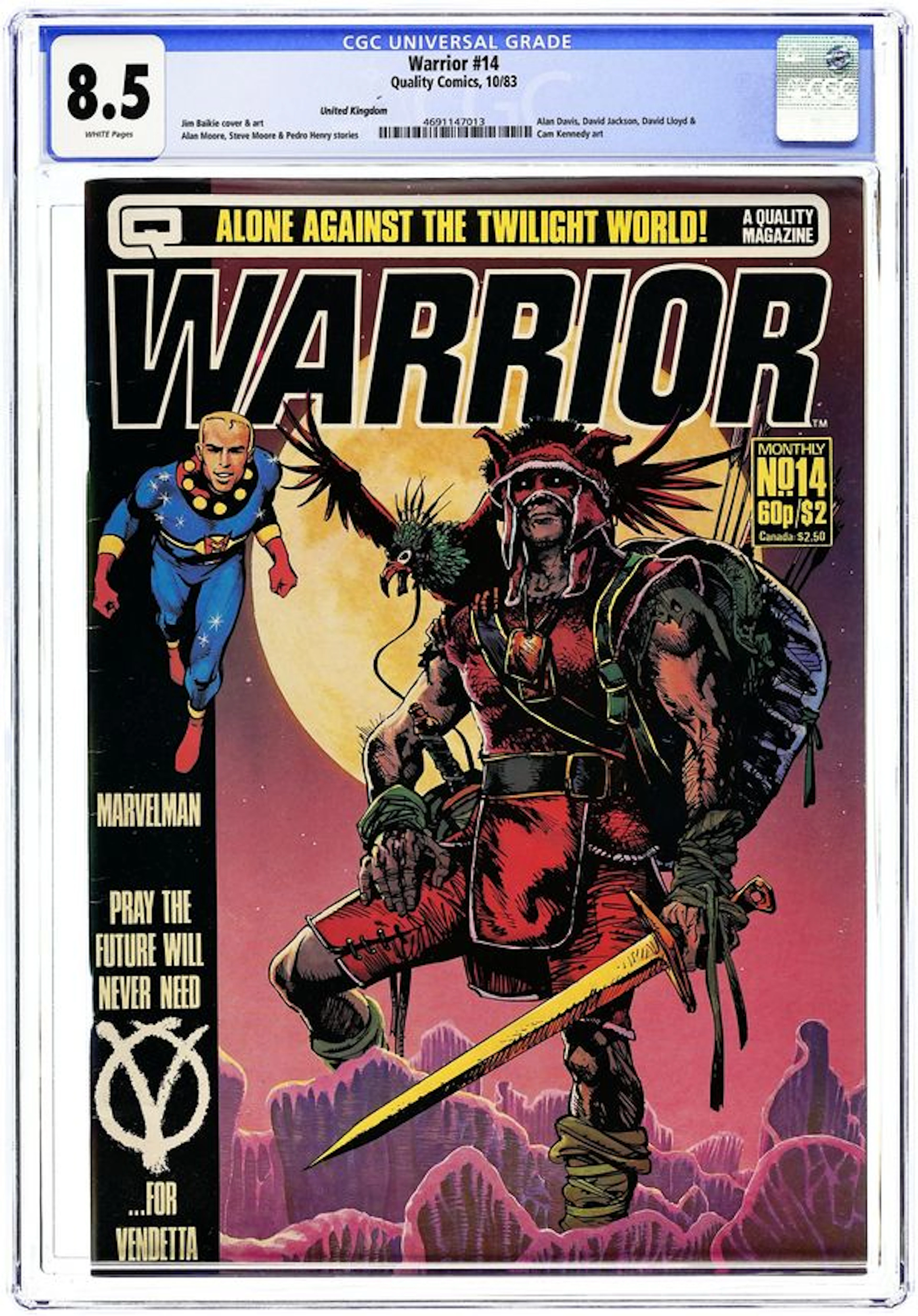 Warrior (UK 1982 Quality) 14 CGC 8.5