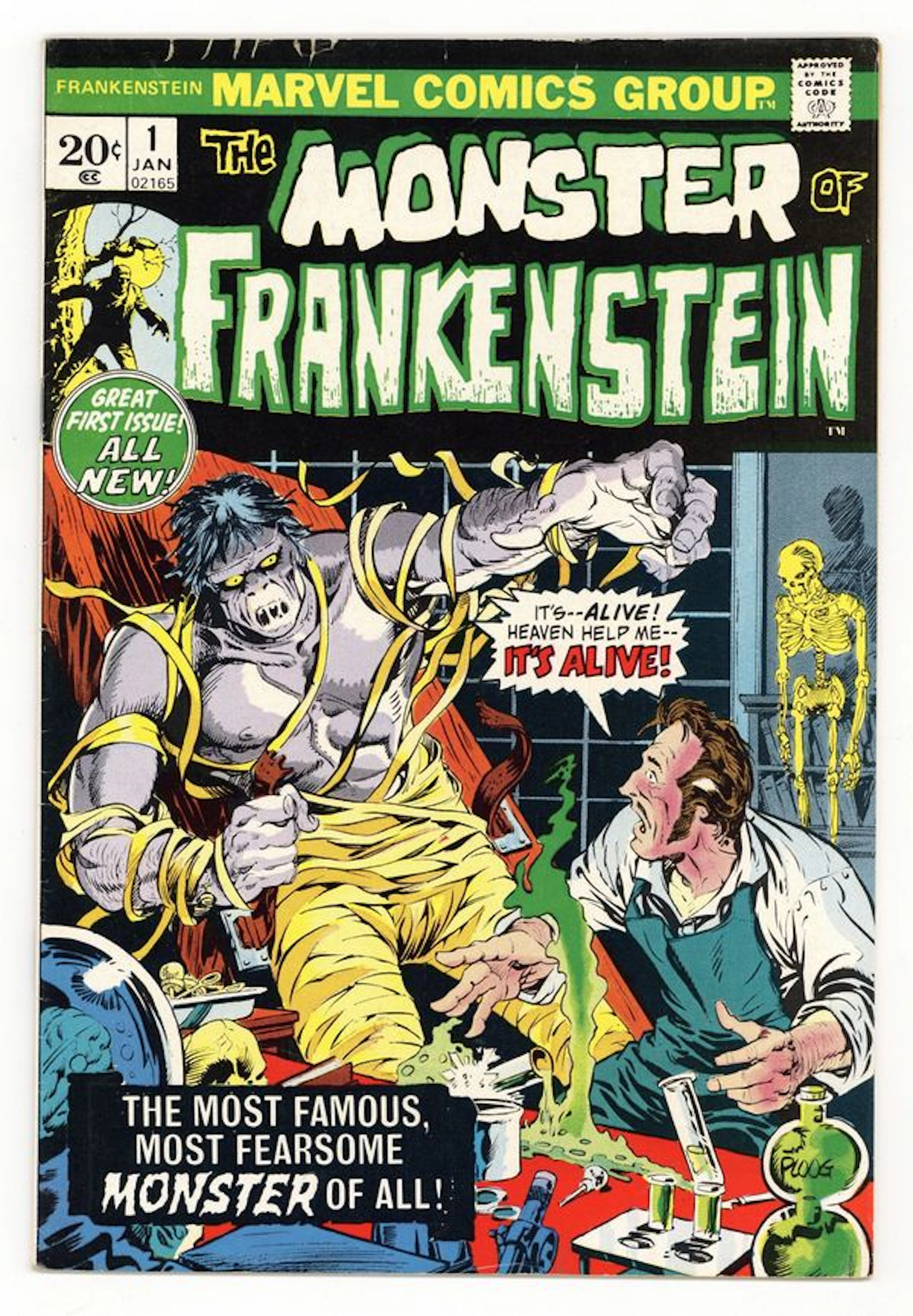 Frankenstein (1973 Marvel) 1 VG/FN 5.0 (R)