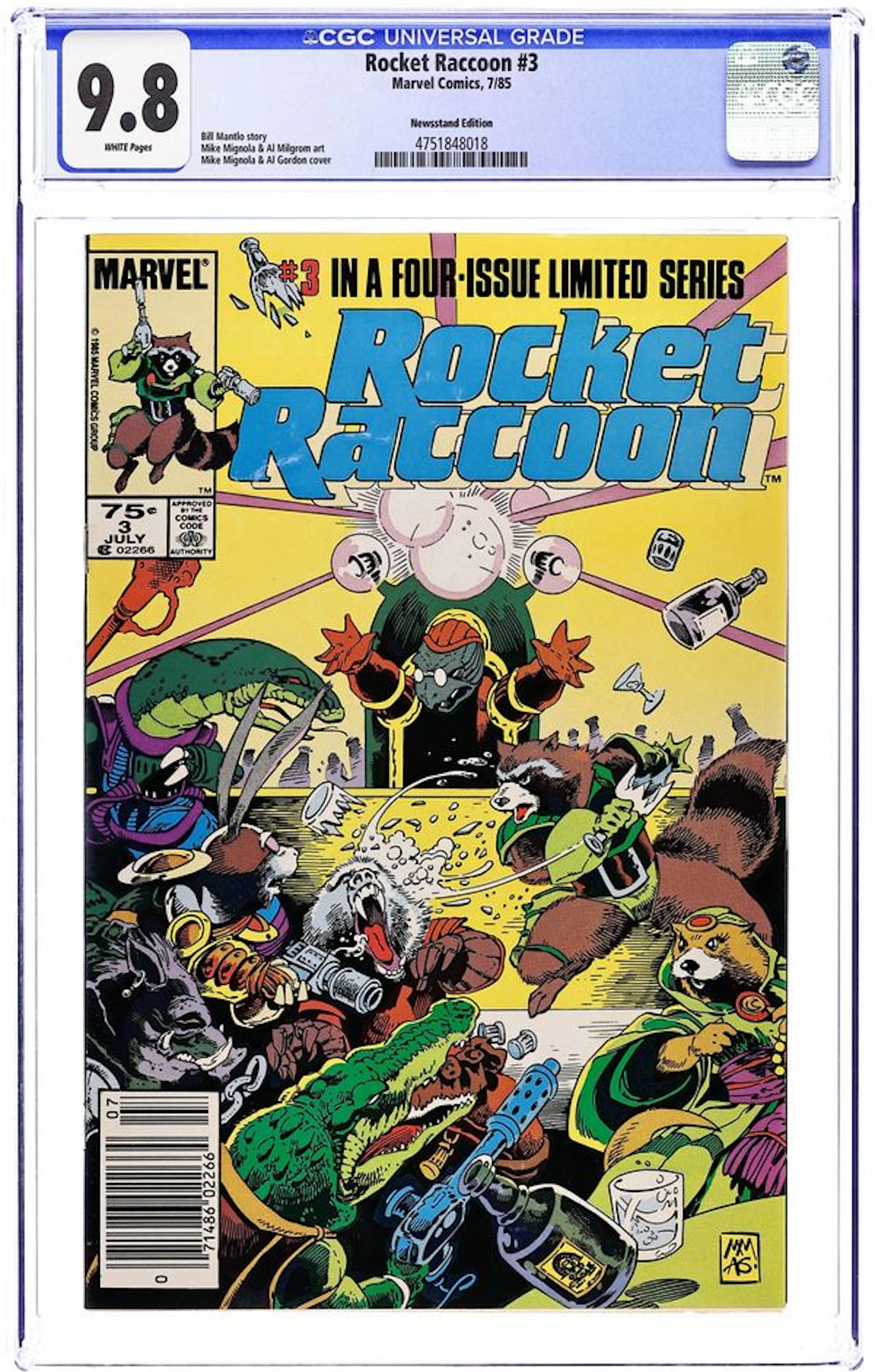 Rocket Raccoon (1985 Marvel) 3N CGC 9.8