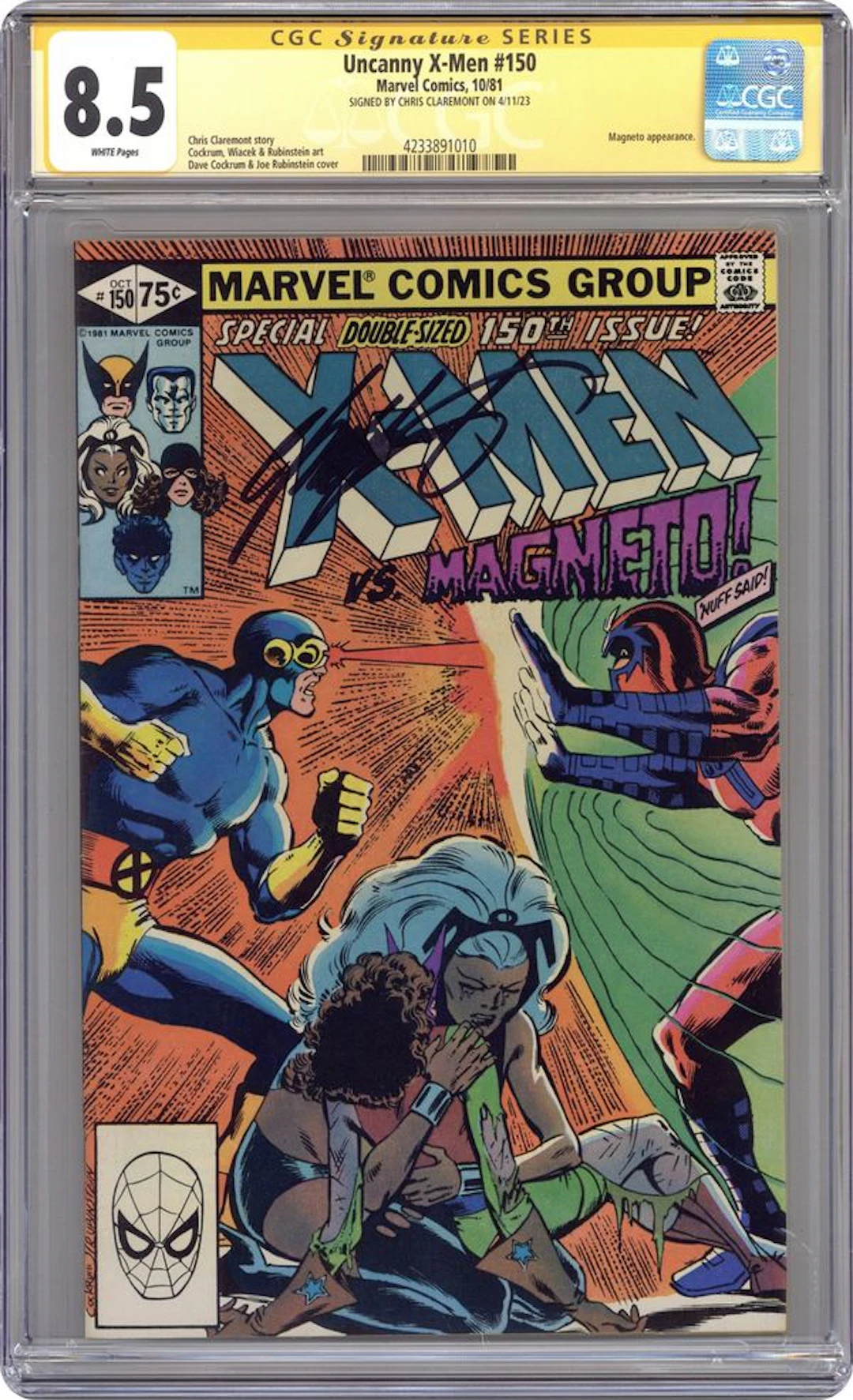 Uncanny X-Men (1963 1st Series) 150D CGC 8.5 SS Claremont