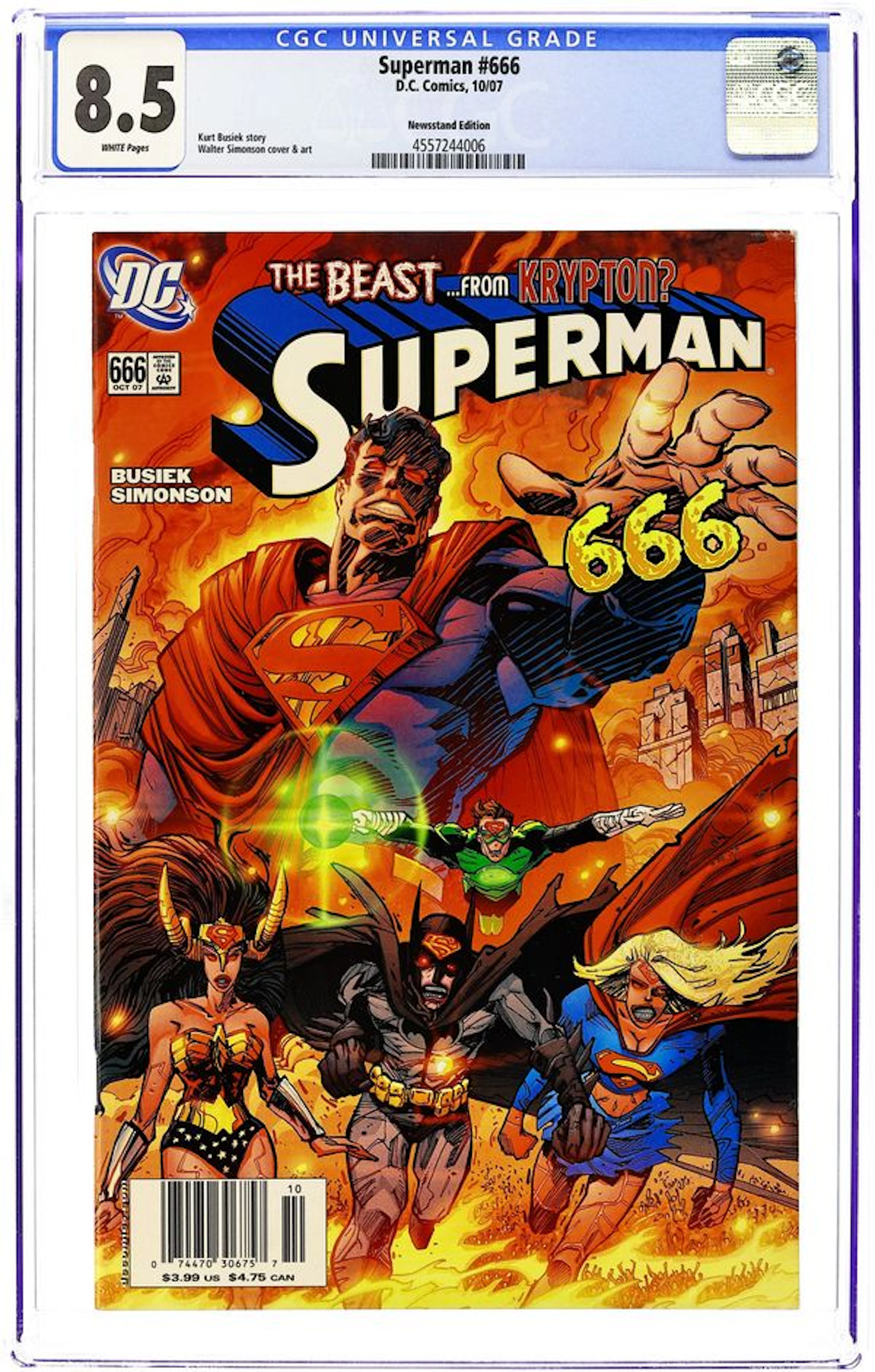 Superman (1987 2nd Series) 666N CGC 8.5