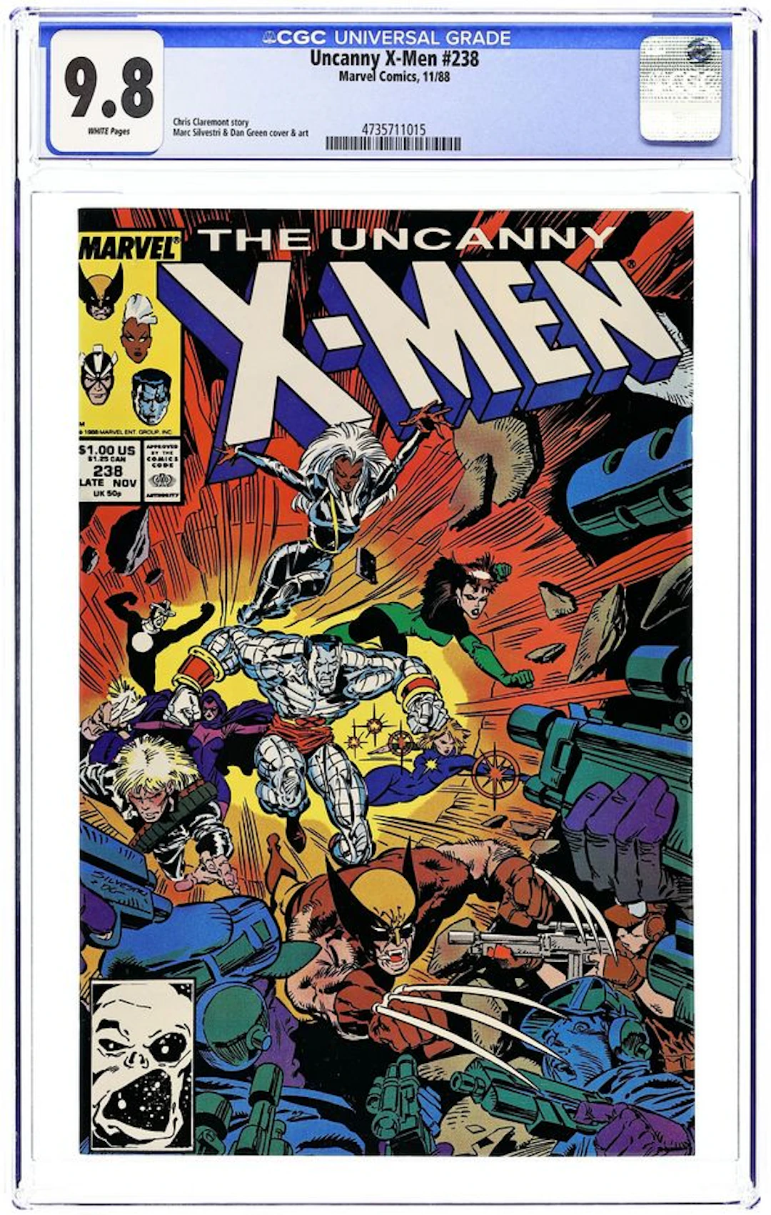 Uncanny X-Men (1963 1st Series) 238 CGC 9.8