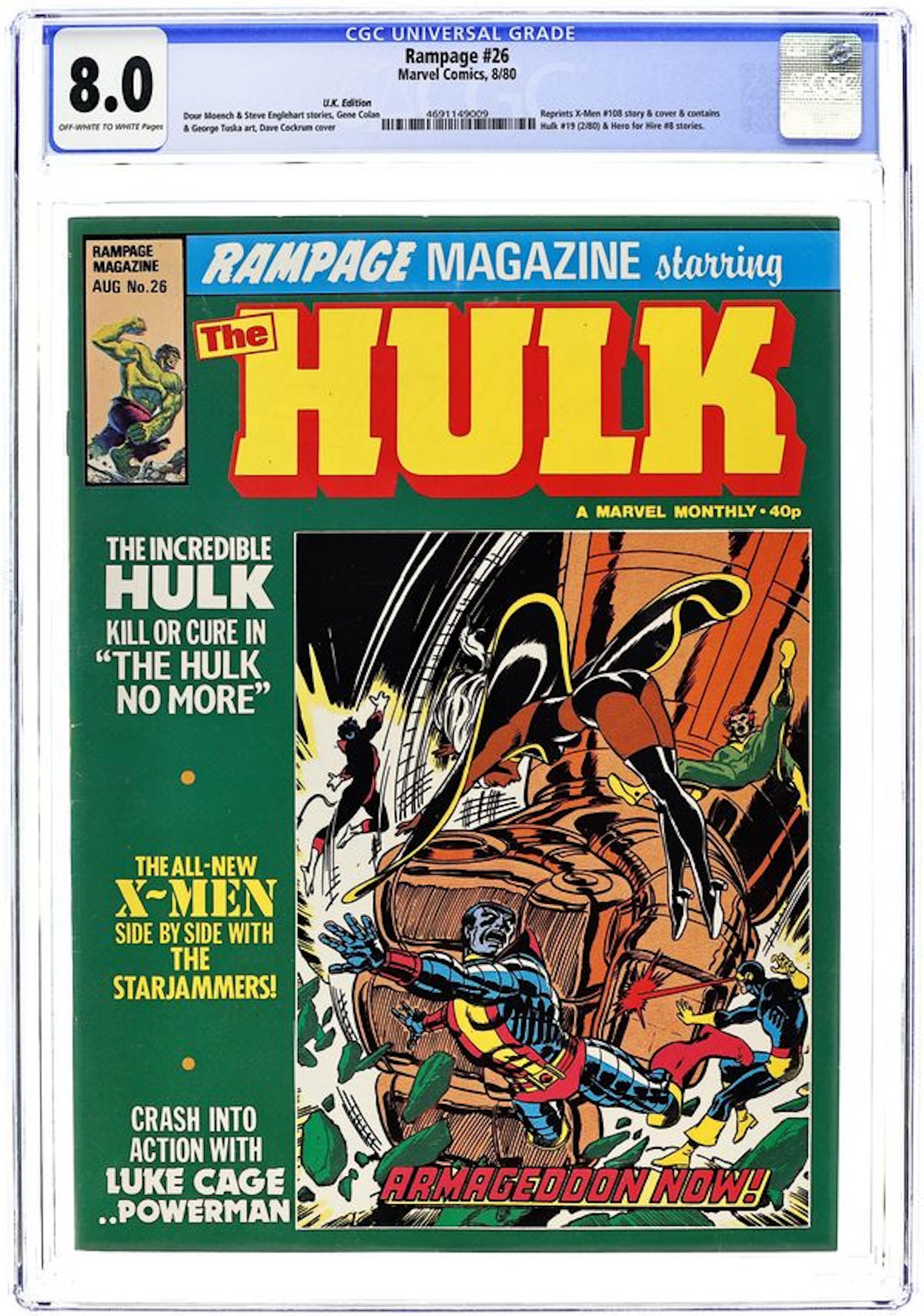Rampage Magazine (UK 1978 Marvel) Monthly 26 CGC 8.0