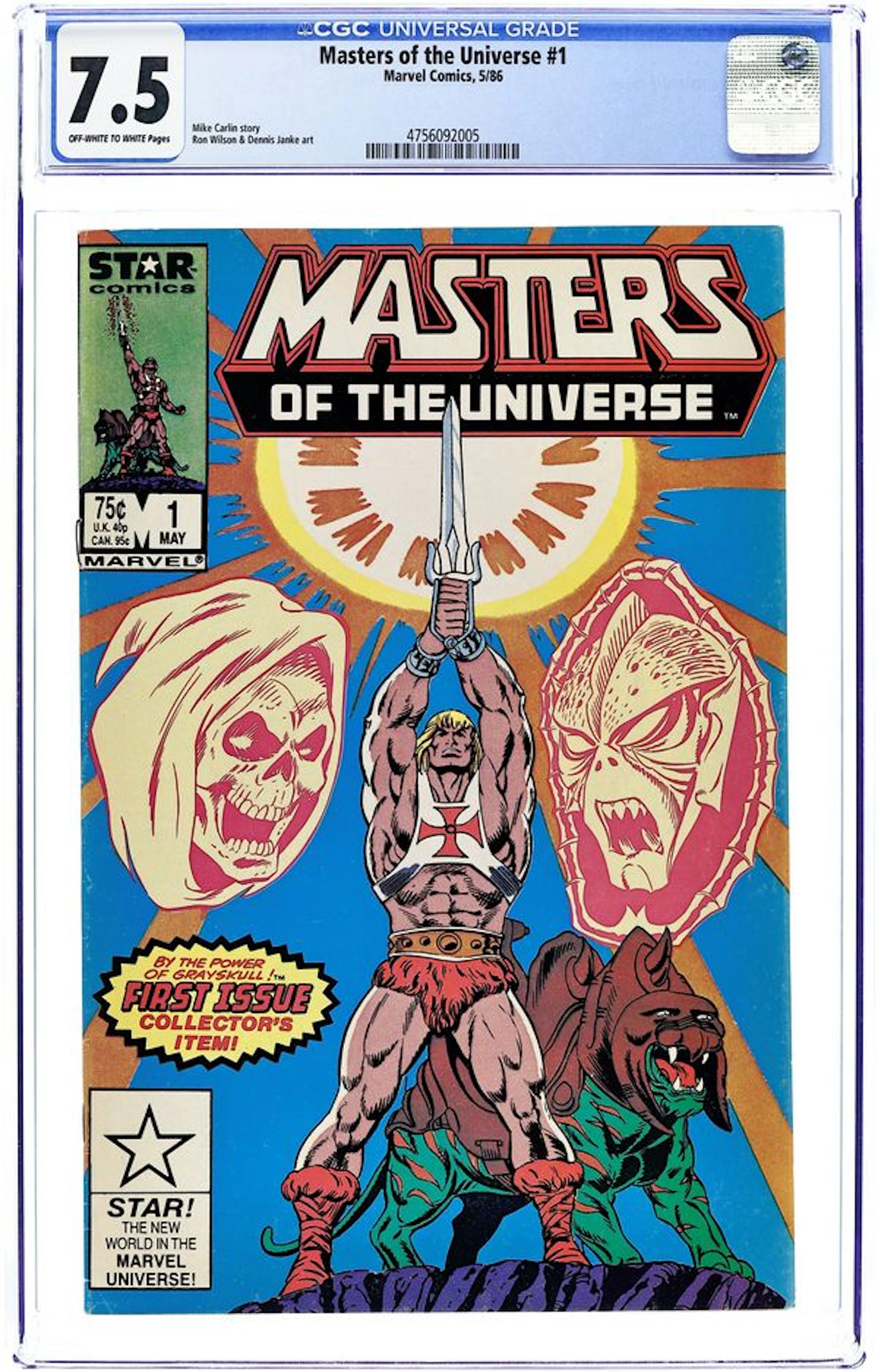 Masters of the Universe (1986 Marvel/Star Comics) 1D CGC 7.5