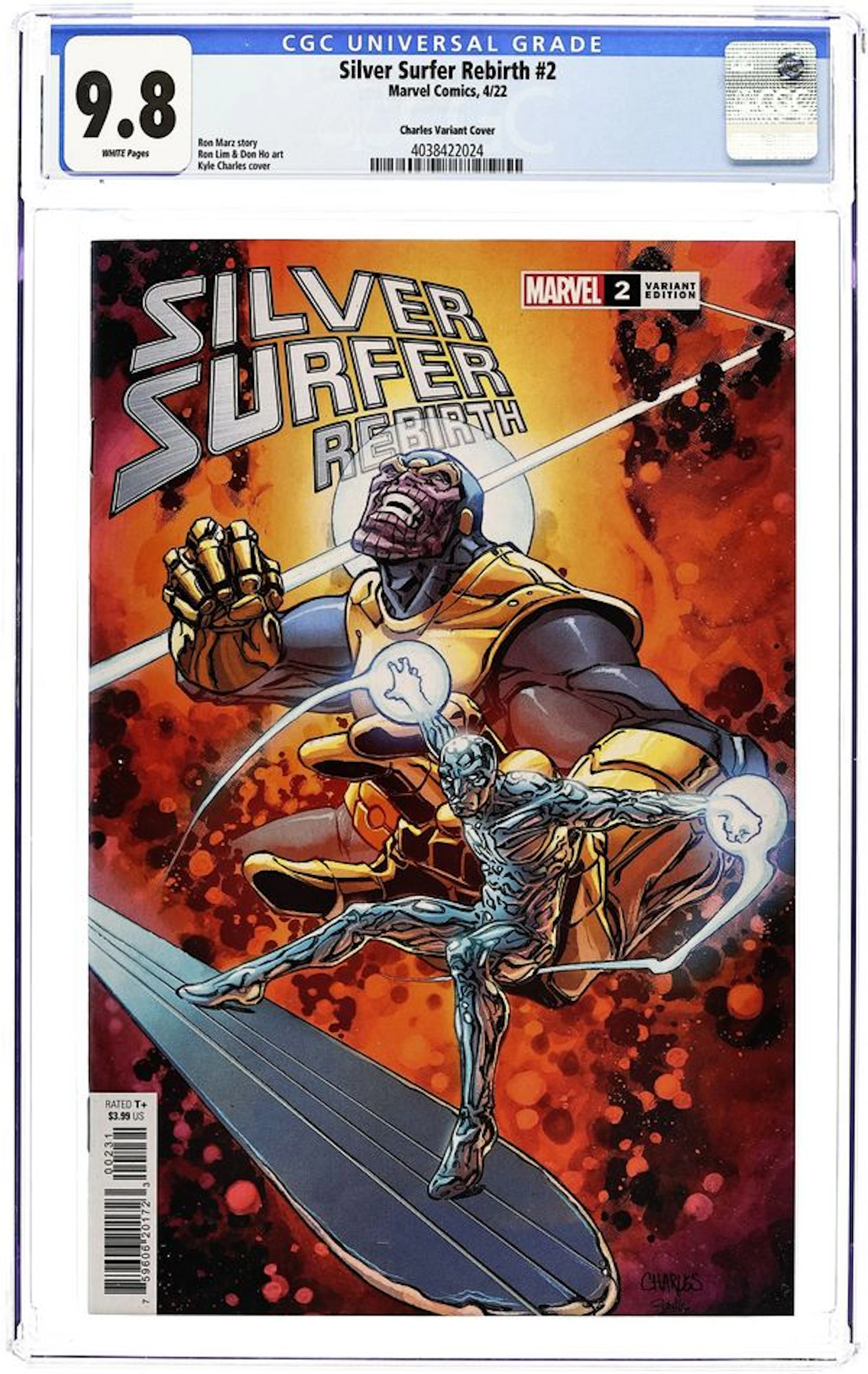 Silver Surfer Rebirth (2022 Marvel) 2C CGC 9.8