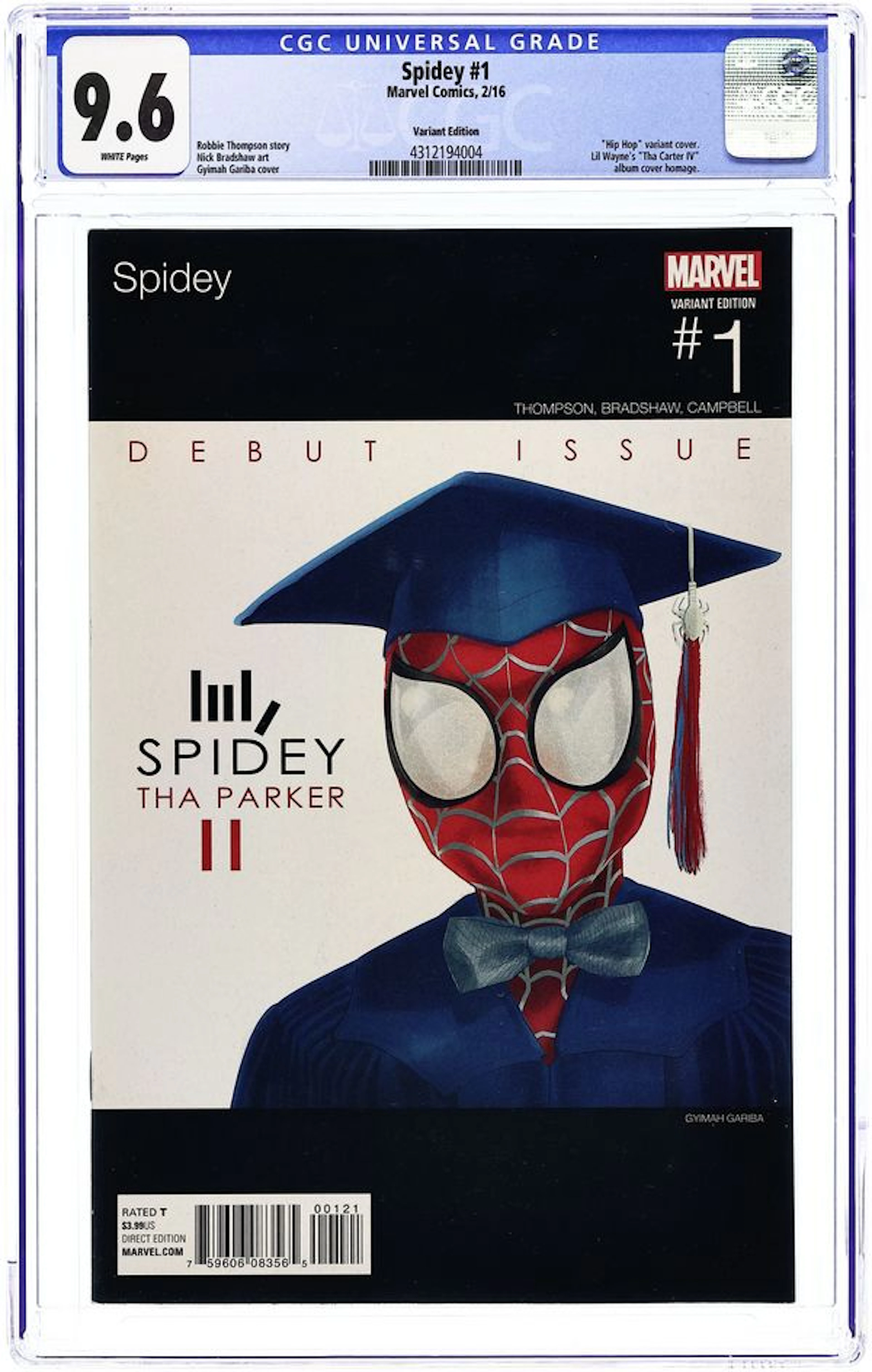 Spidey (2015) 1C CGC 9.6
