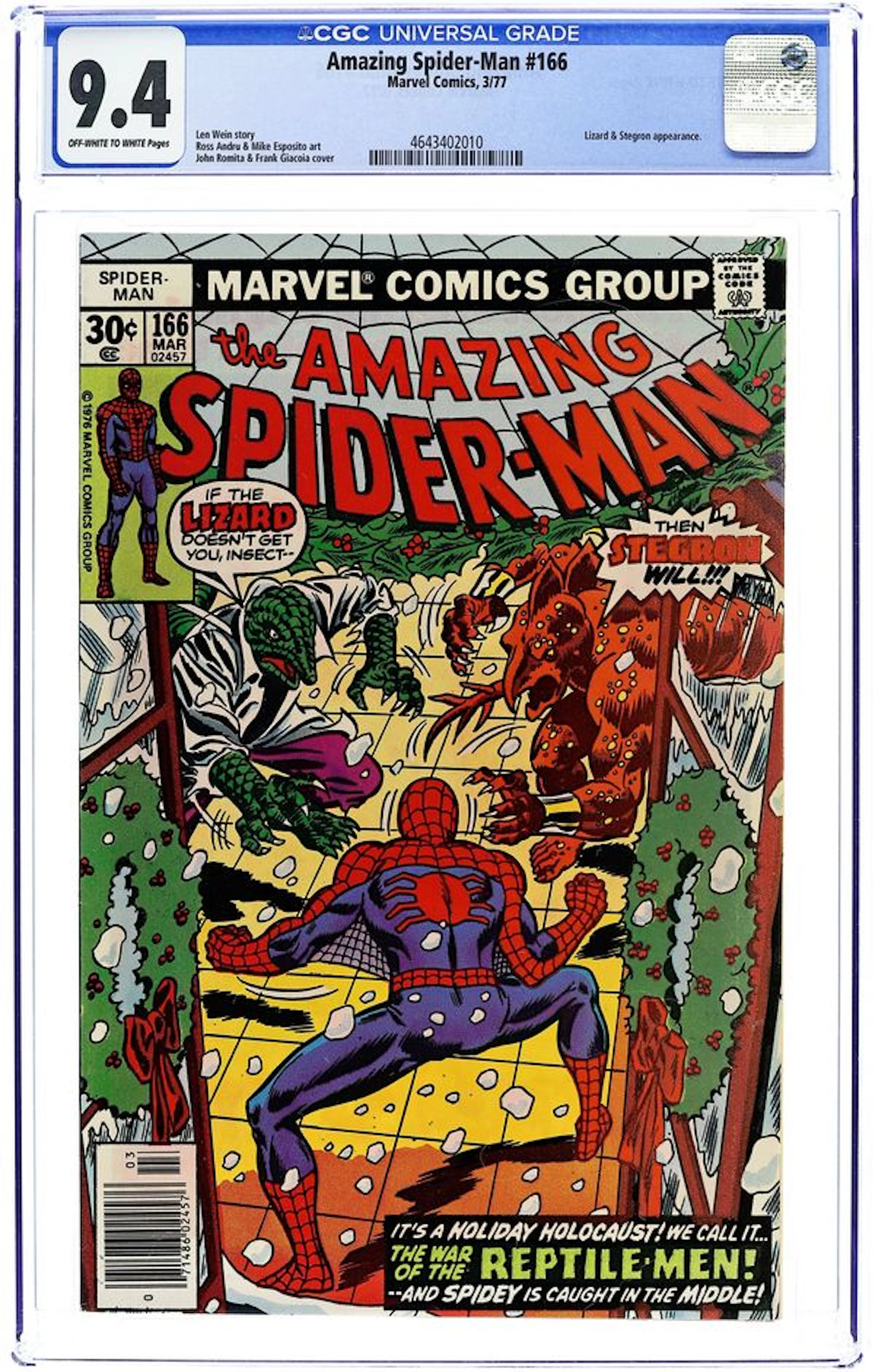 Amazing Spider-Man (1963 1st Series) 166 CGC 9.4