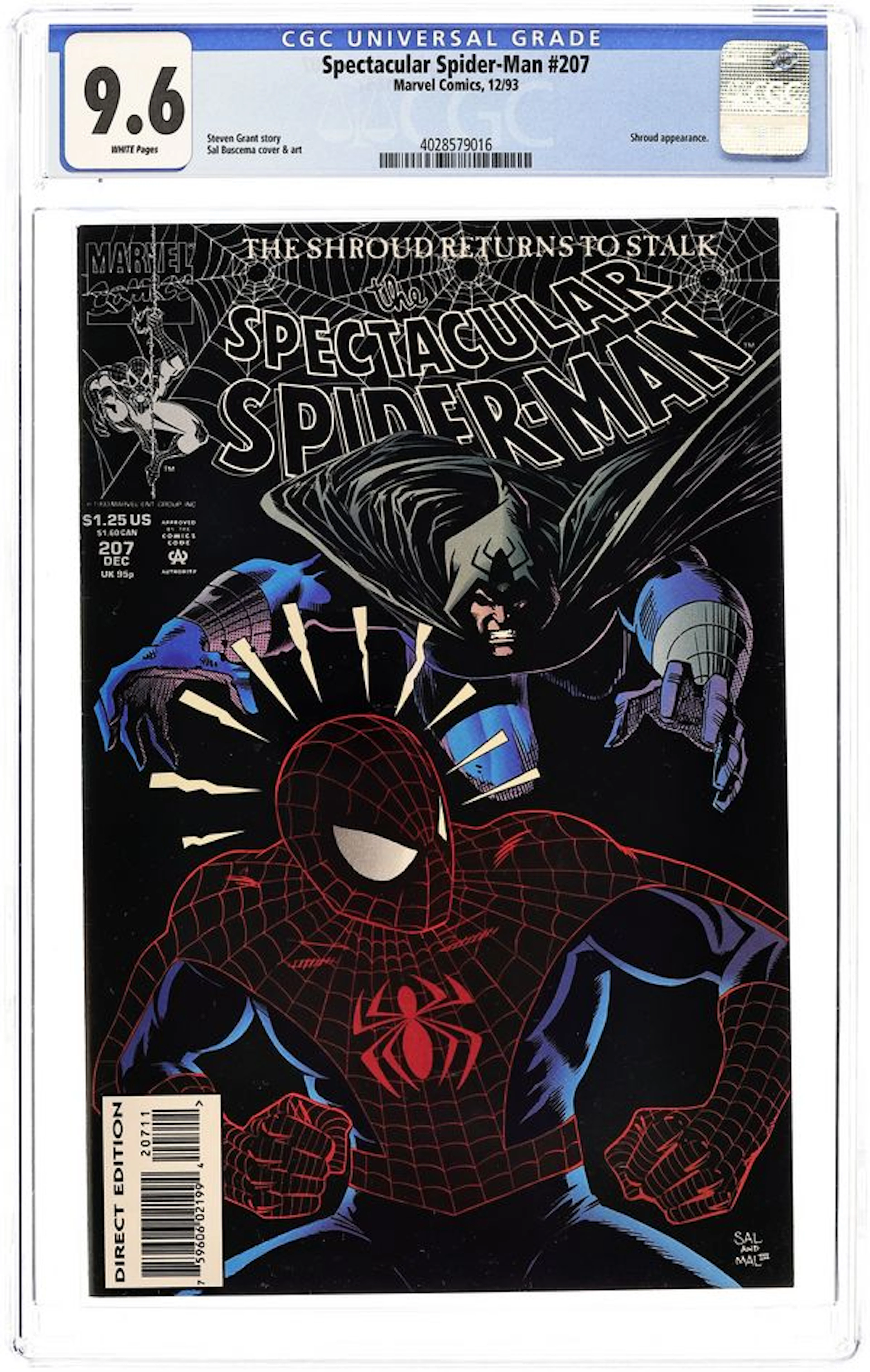 Spectacular Spider-Man (1976 1st Series) 207D CGC 9.6