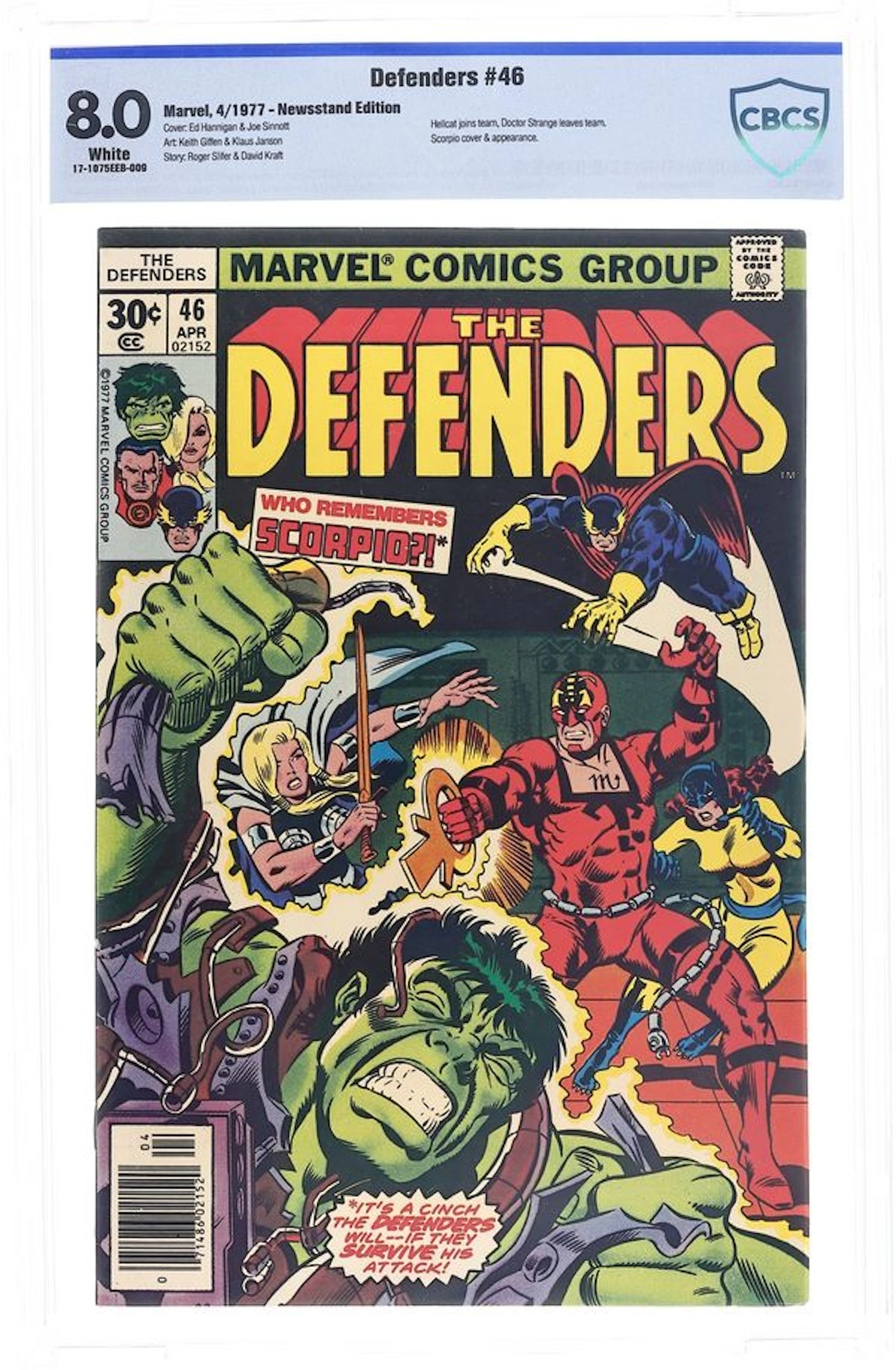 Defenders (1972 1st Series) 46 CBCS 8.0
