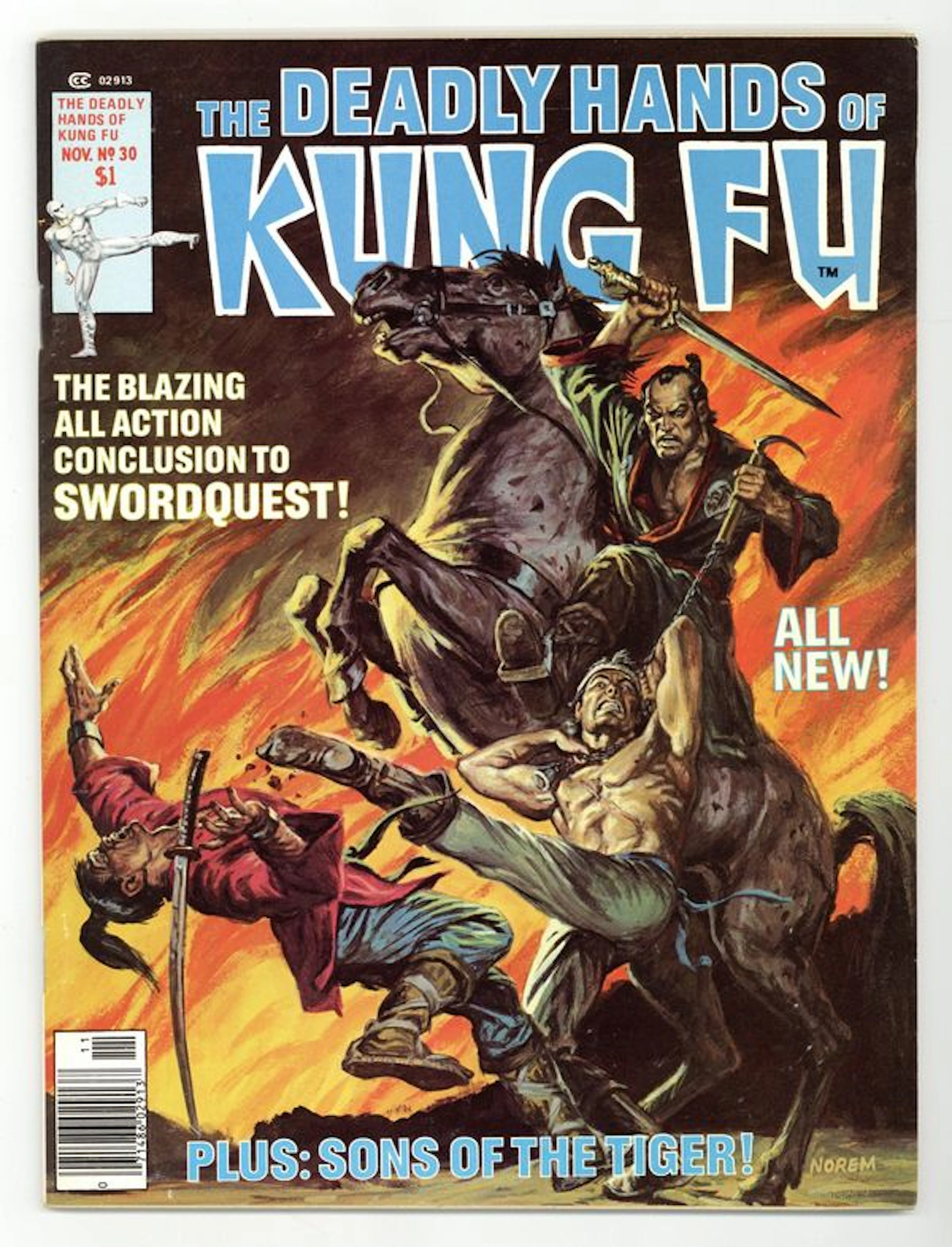 Deadly Hands of Kung Fu (1974 Magazine) 30 FN/VF 7.0