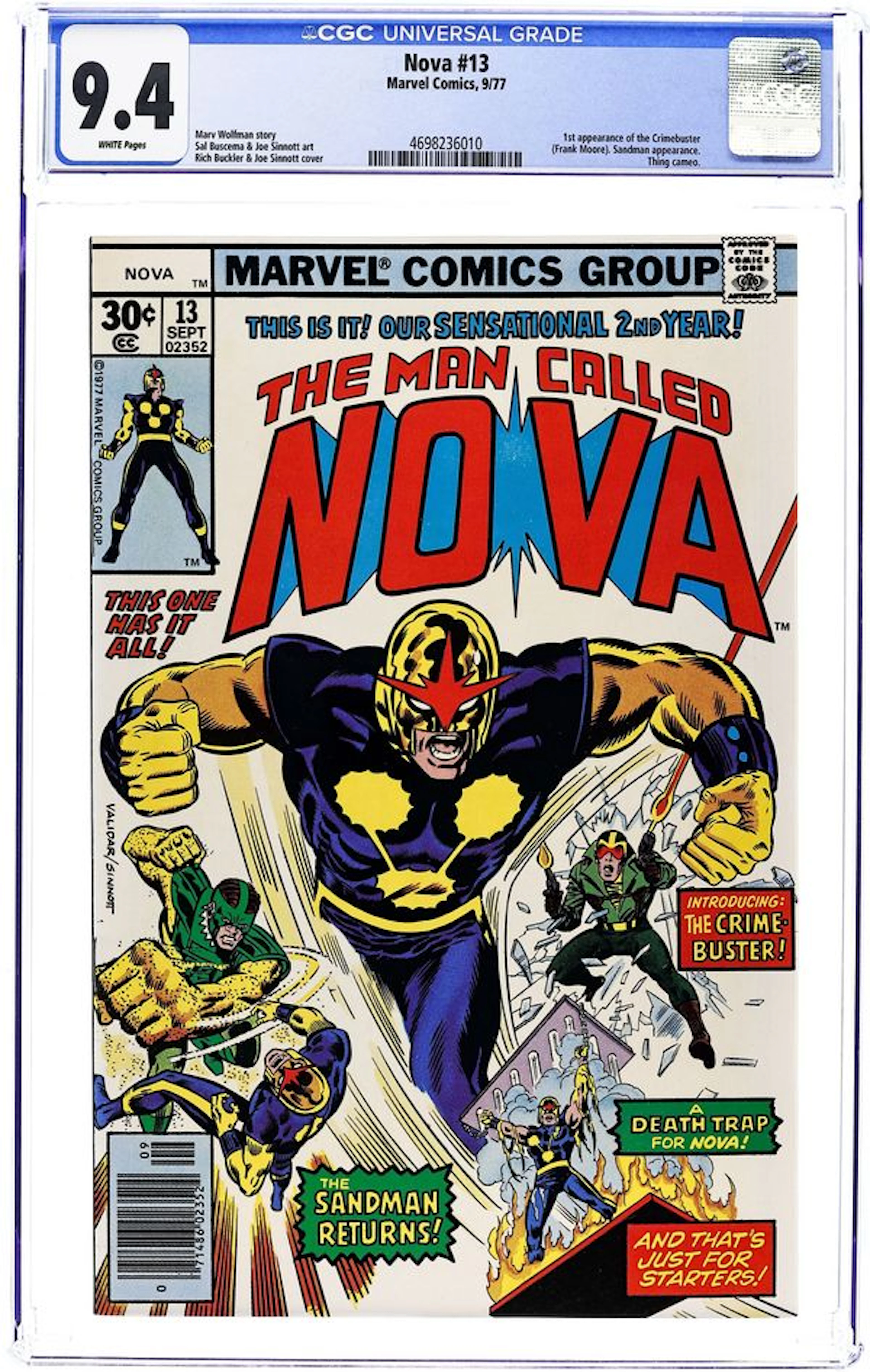Nova (1976 1st Series) 13 CGC 9.4