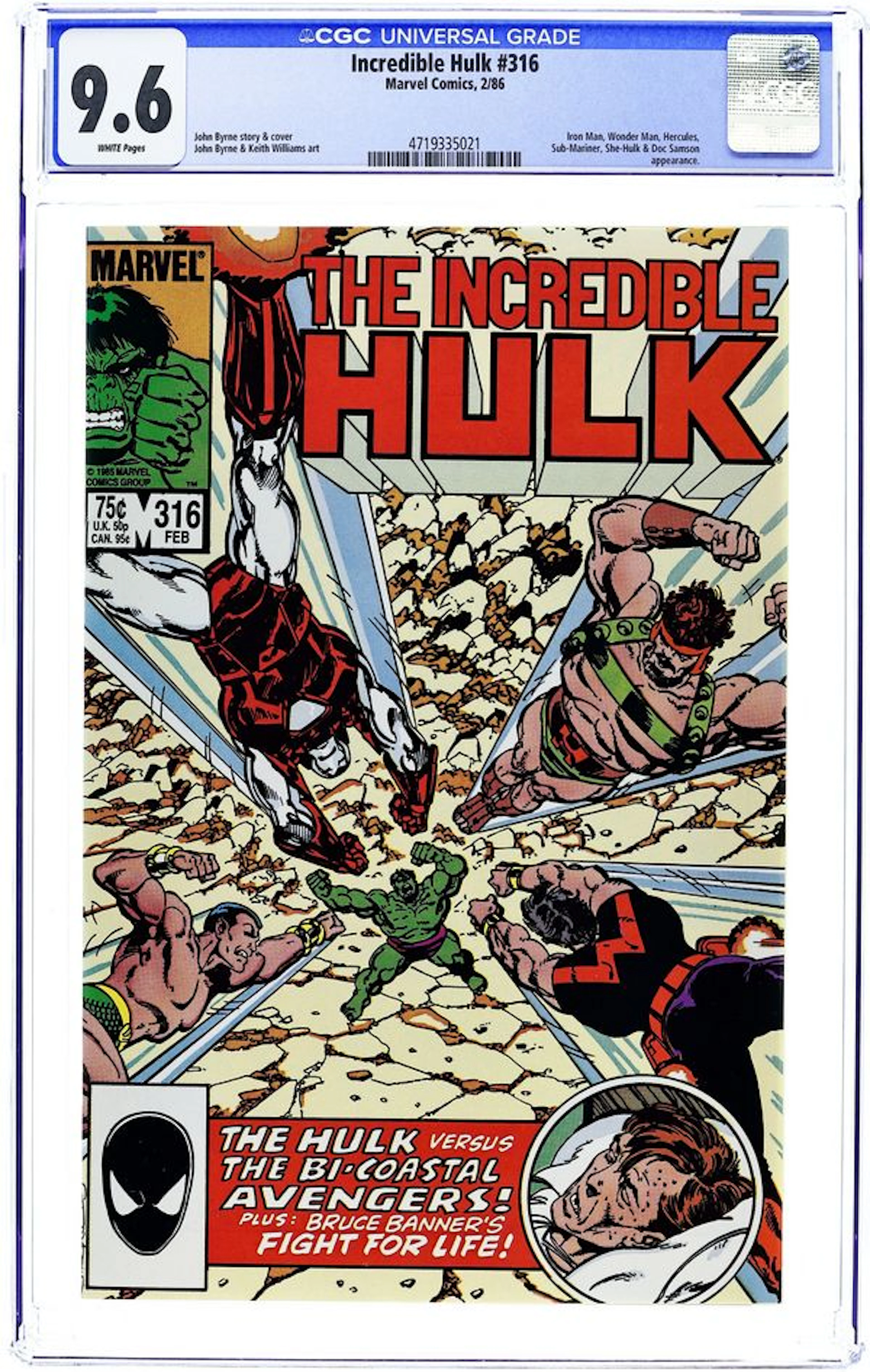 Incredible Hulk (1962 Marvel 1st Series) 316 CGC 9.6