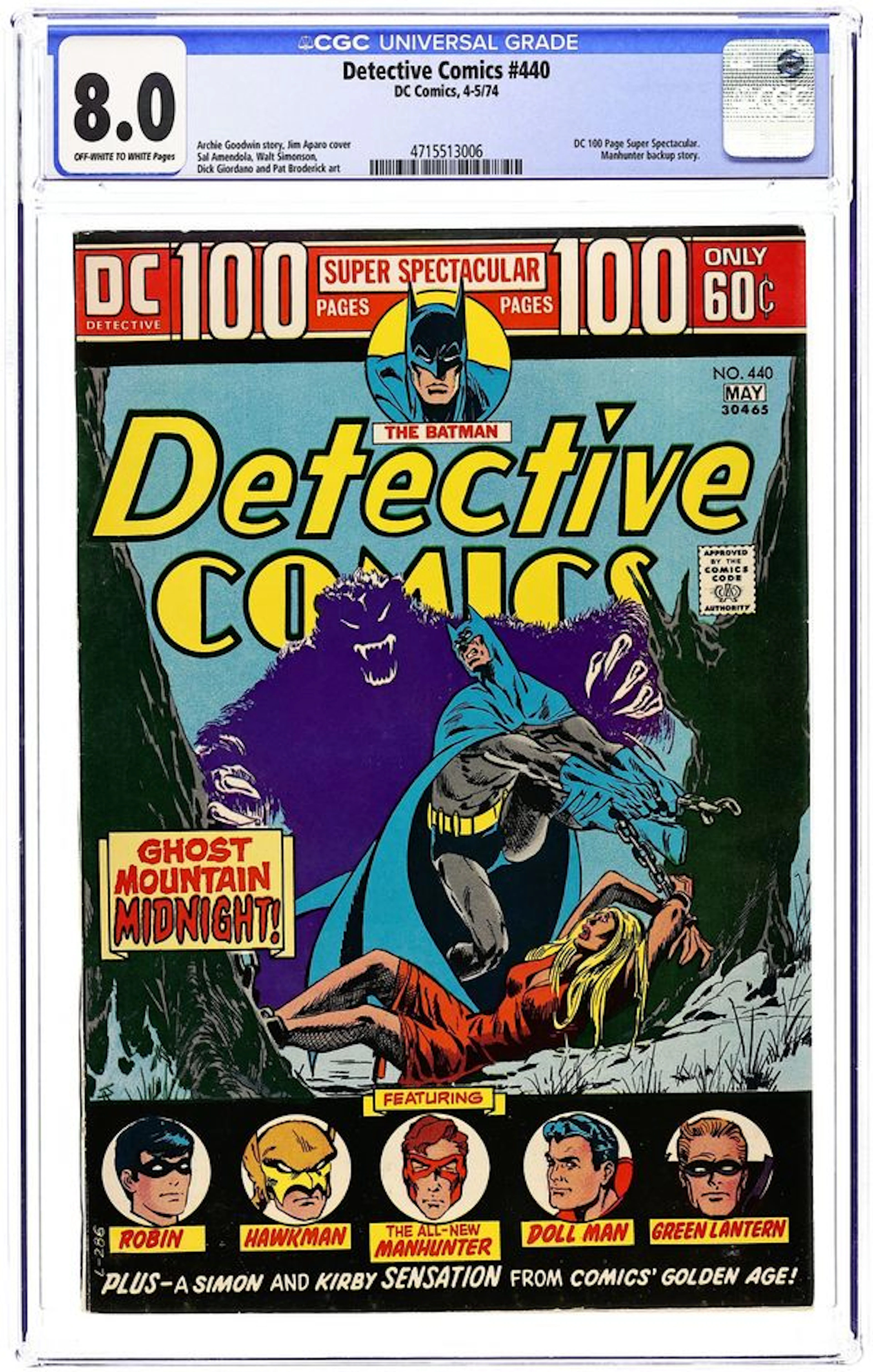 Detective Comics (1937 1st Series) 440 CGC 8.0