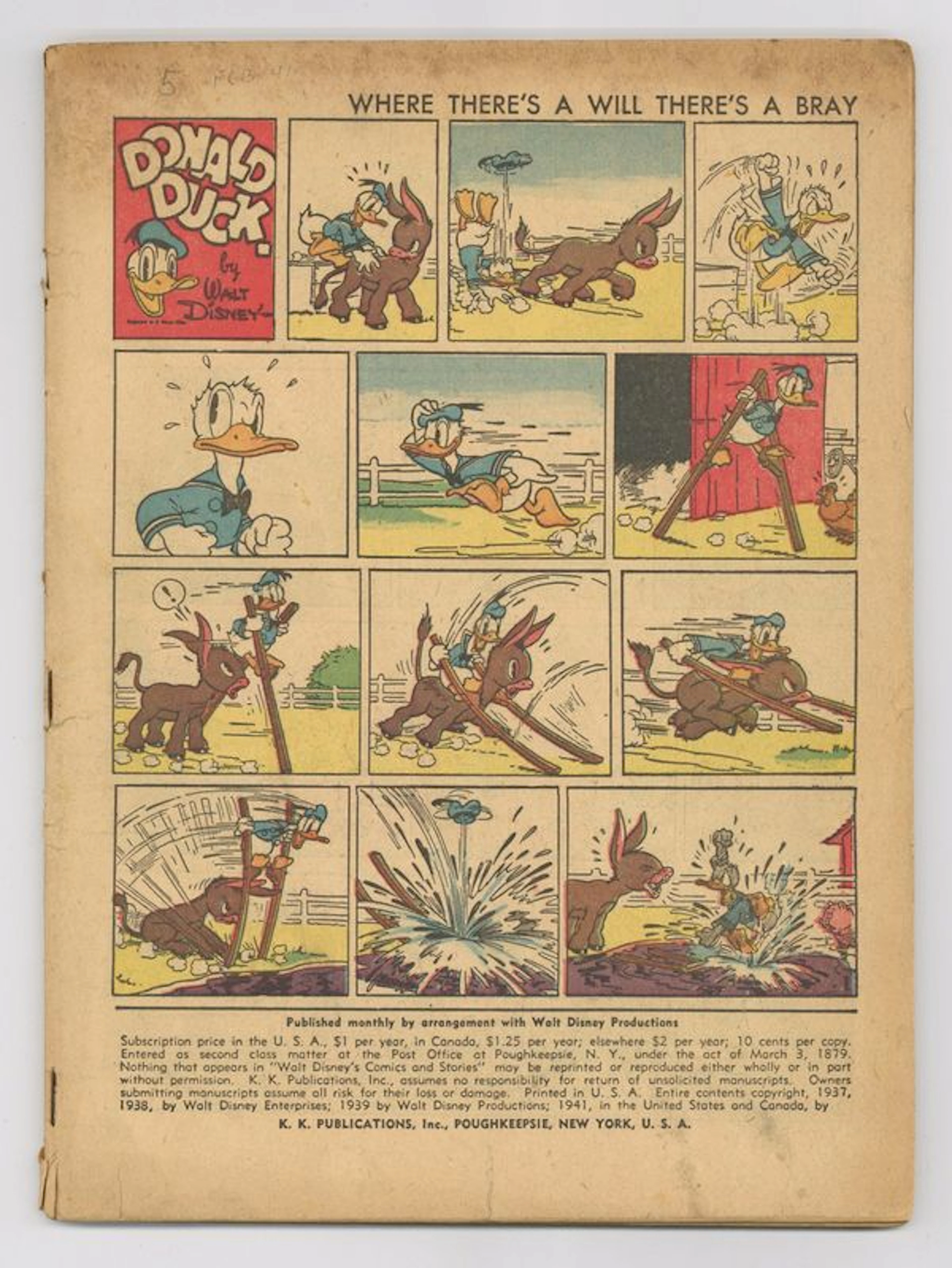 Walt Disney's Comics and Stories (1940 Dell/Gold Key/Gladstone) 5 Coverless