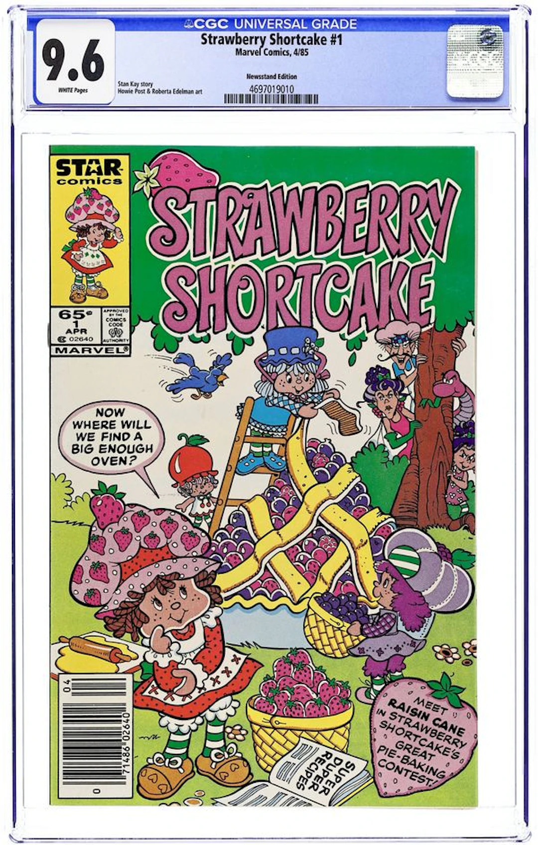 Strawberry Shortcake (1985 Marvel/Star Comics) 1N CGC 9.6