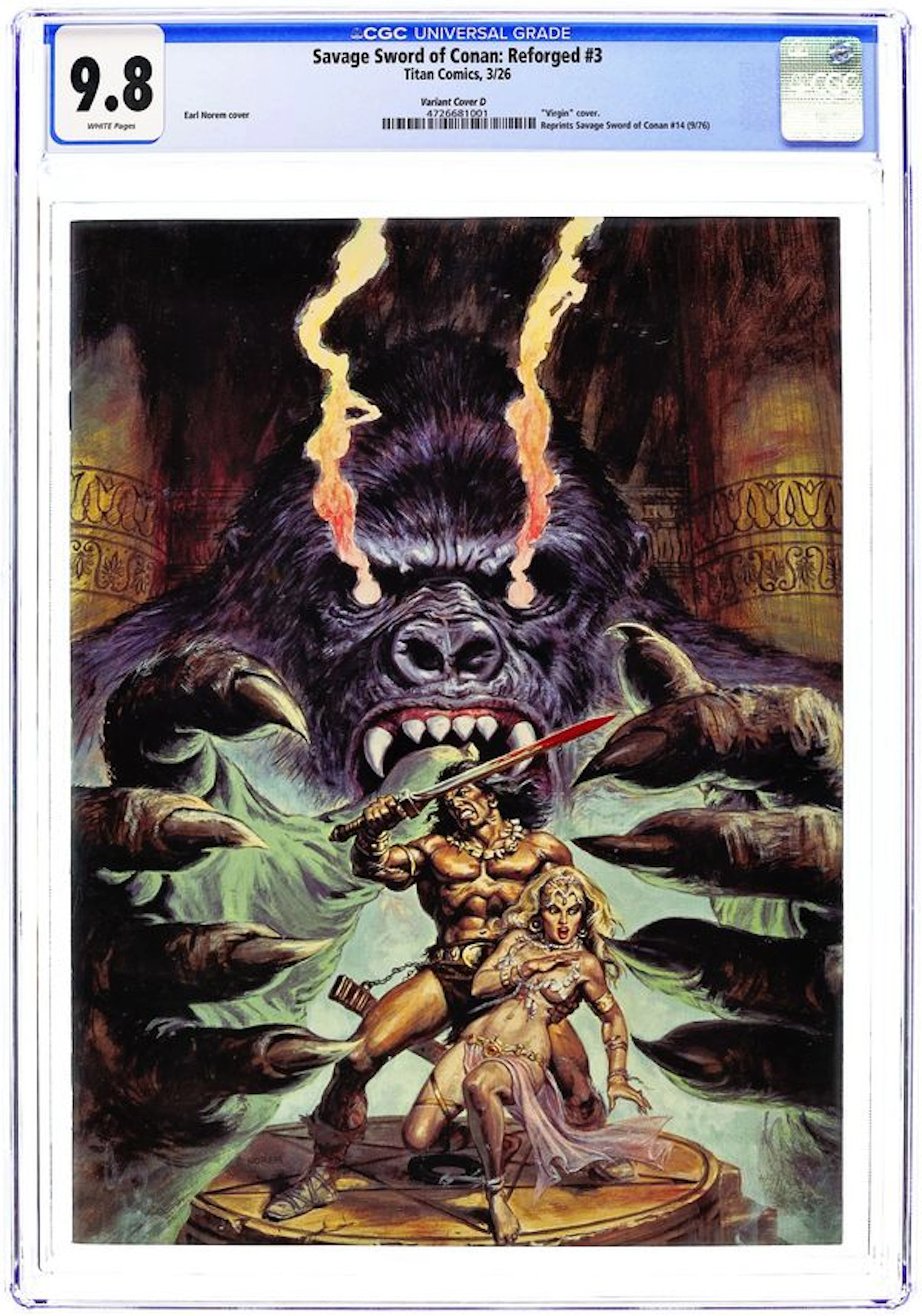 Savage Sword of Conan Reforged (2025 Titan) 3D CGC 9.8
