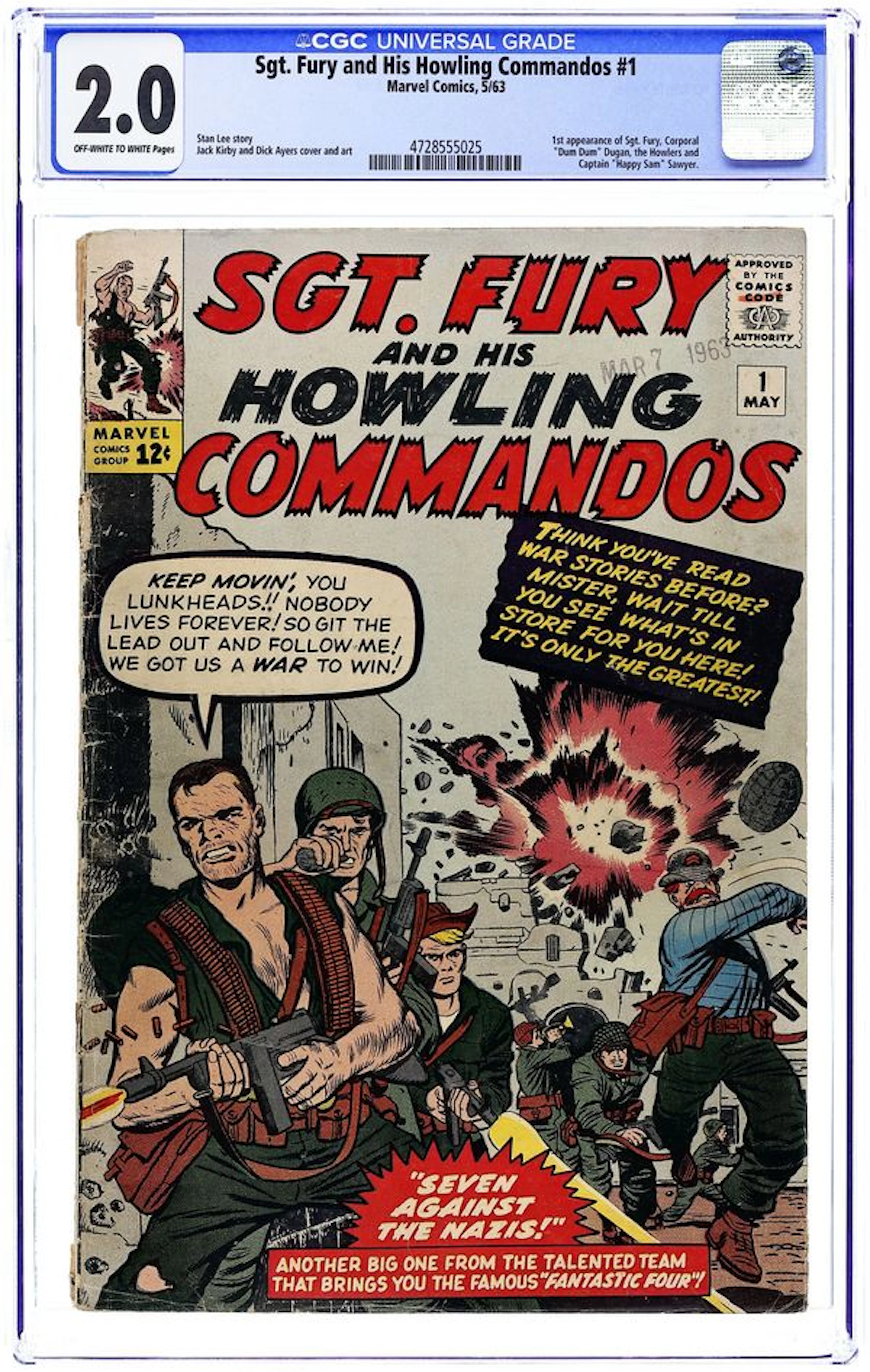 Sgt. Fury (1963) 1 CGC 2.0