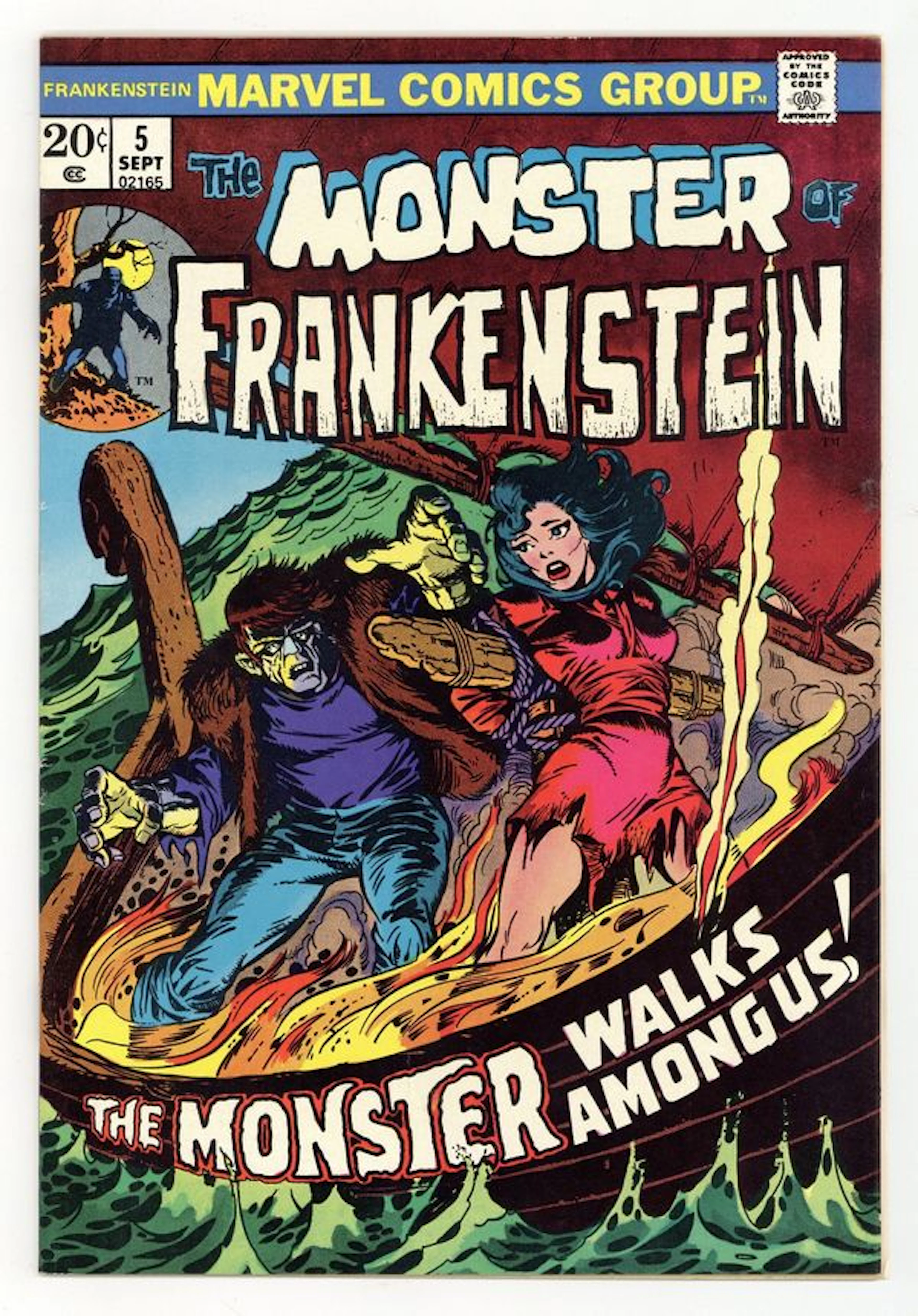 Frankenstein (1973 Marvel) 5 FN/VF 7.0