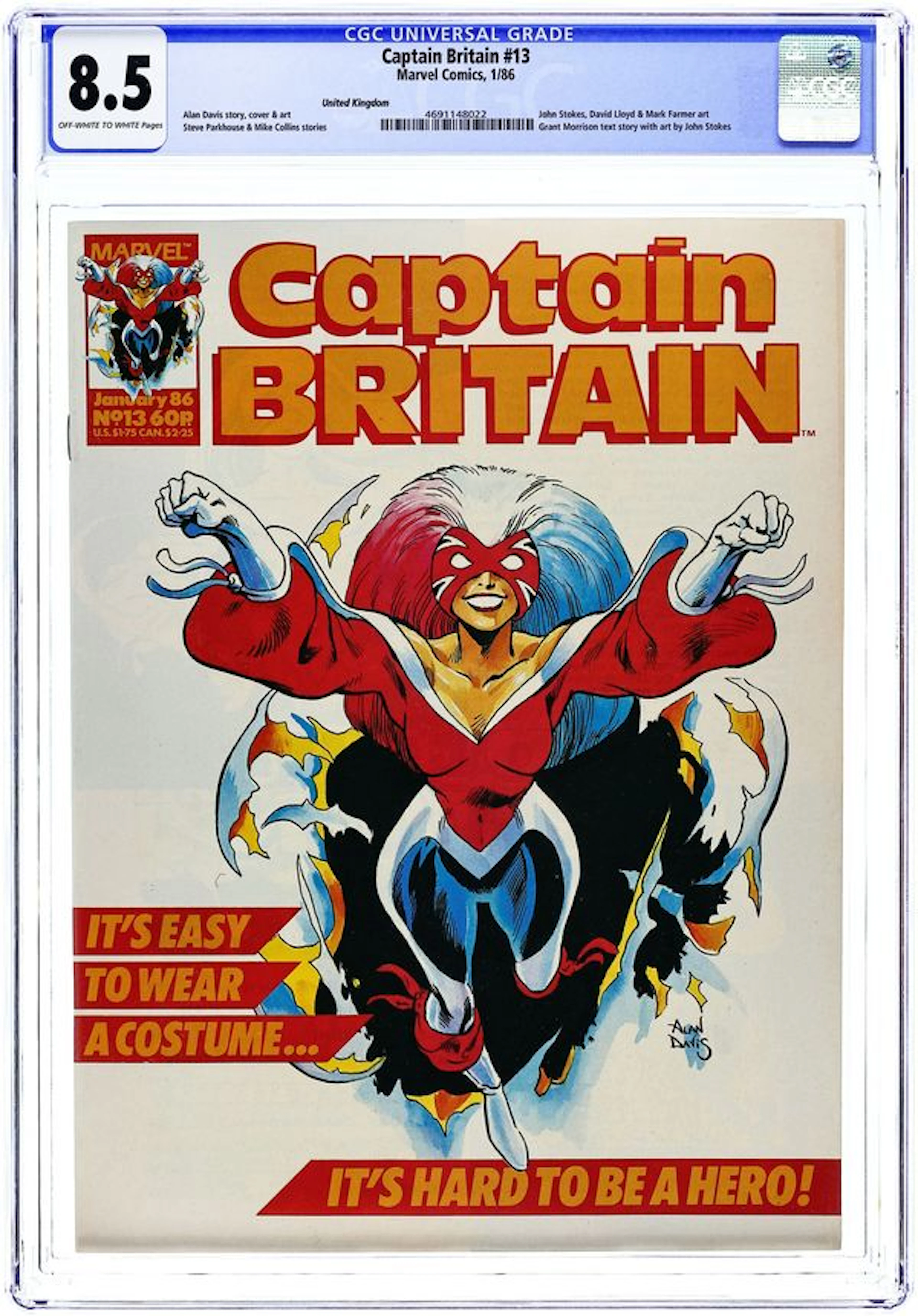 Captain Britain (UK 1985-1986 Marvel 2nd Series) 13 CGC 8.5