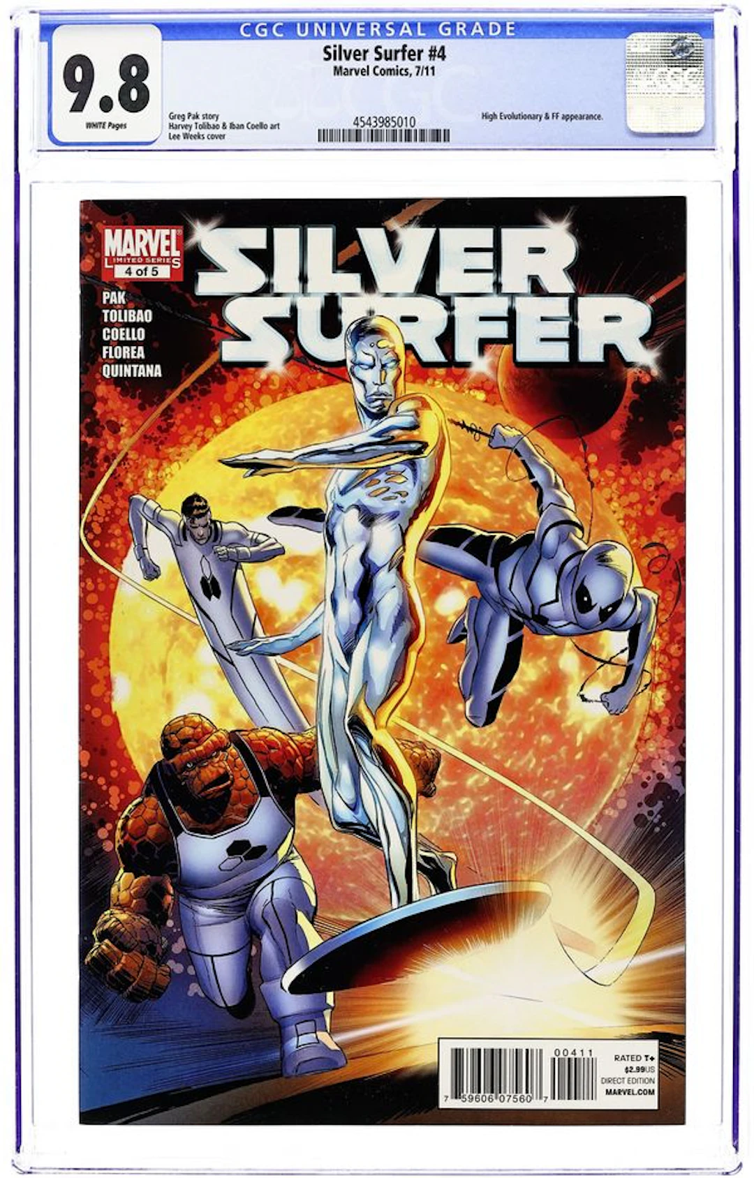 Silver Surfer (2011 4th Series Marvel) 4 CGC 9.8