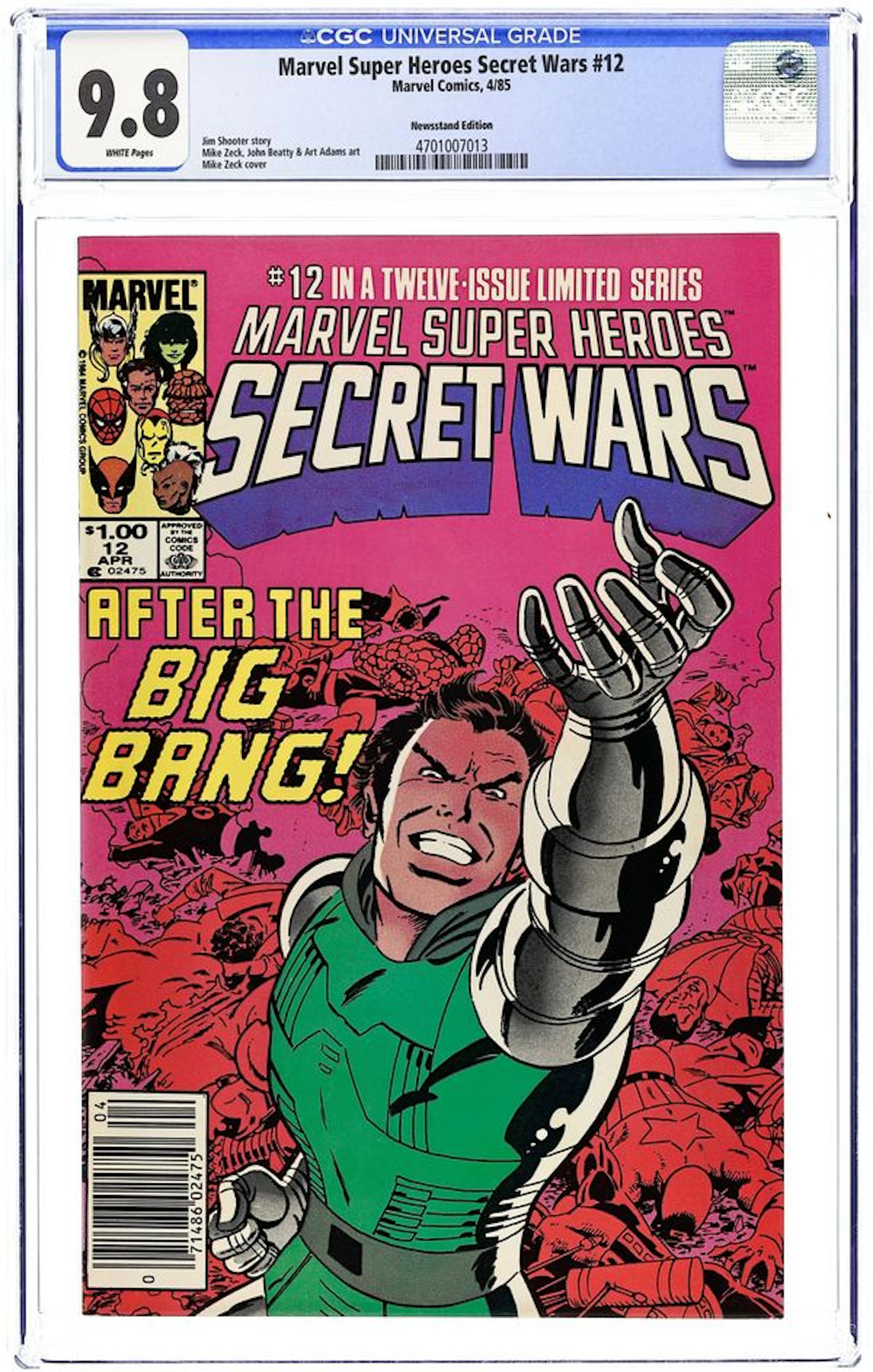 Marvel Super Heroes Secret Wars (1984) 12N CGC 9.8