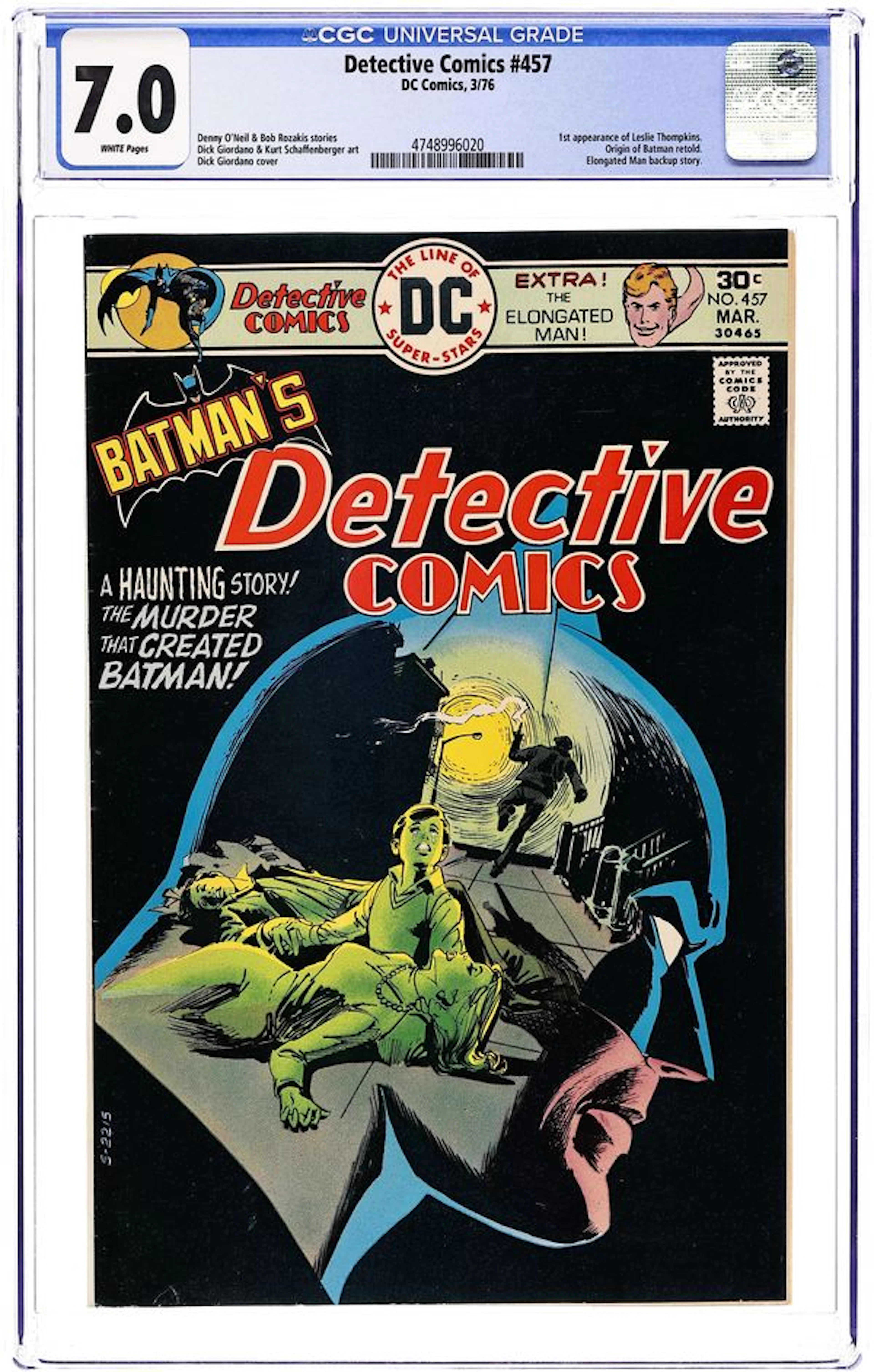 Detective Comics (1937 1st Series) 457 CGC 7.0