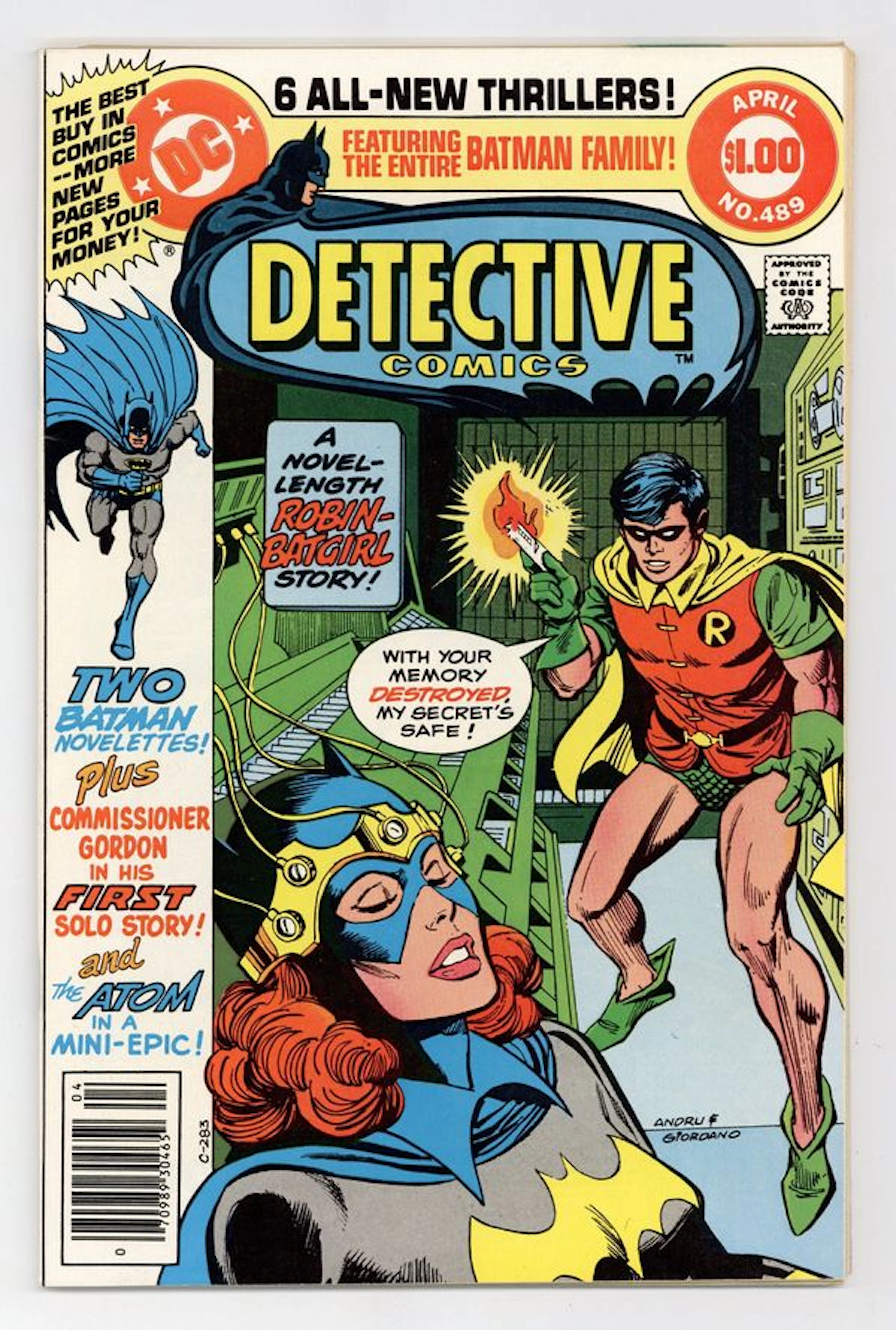 Detective Comics (1937 1st Series) 489 VF 8.0