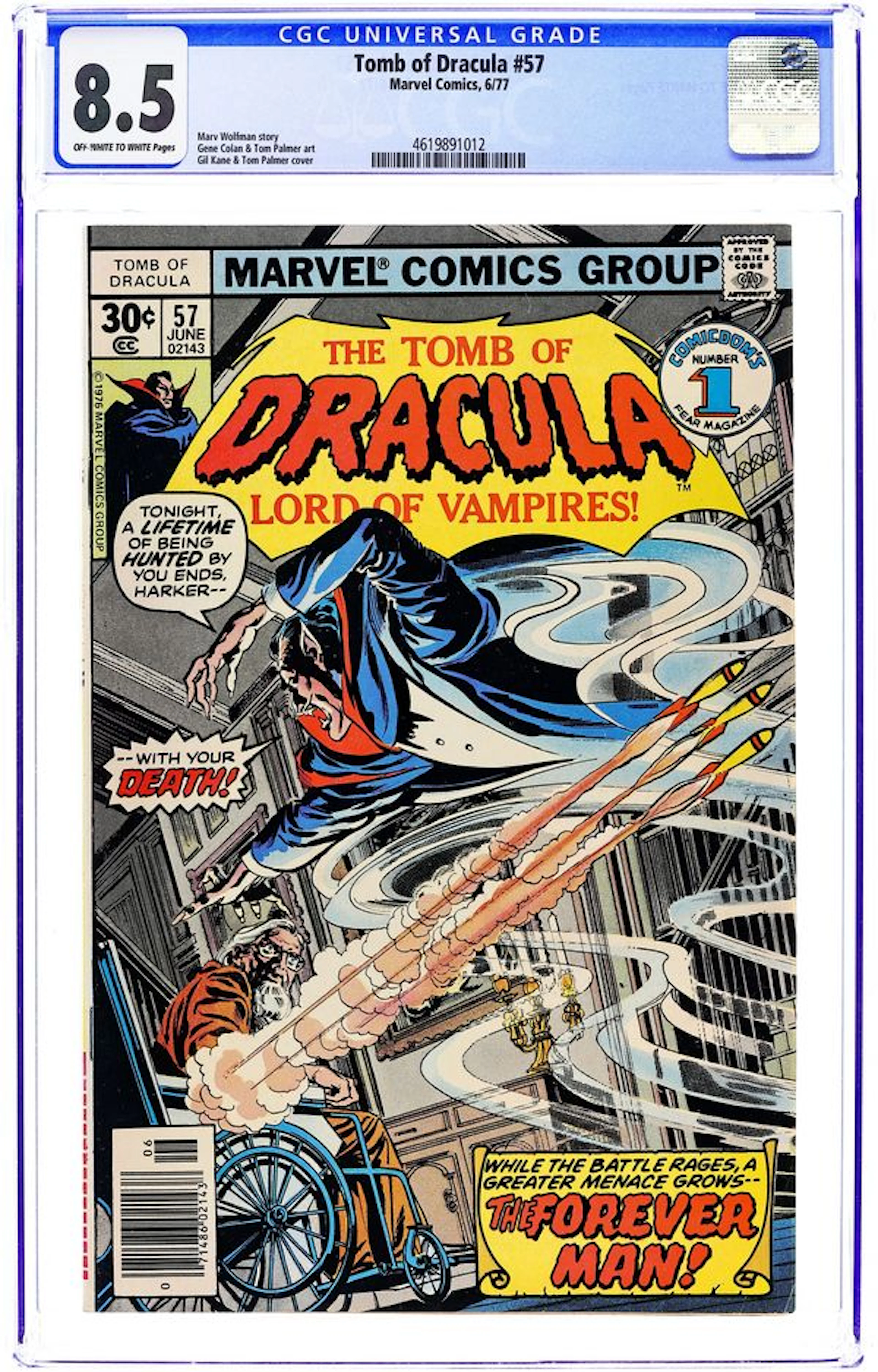 Tomb of Dracula (1972 1st Series) 57 CGC 8.5