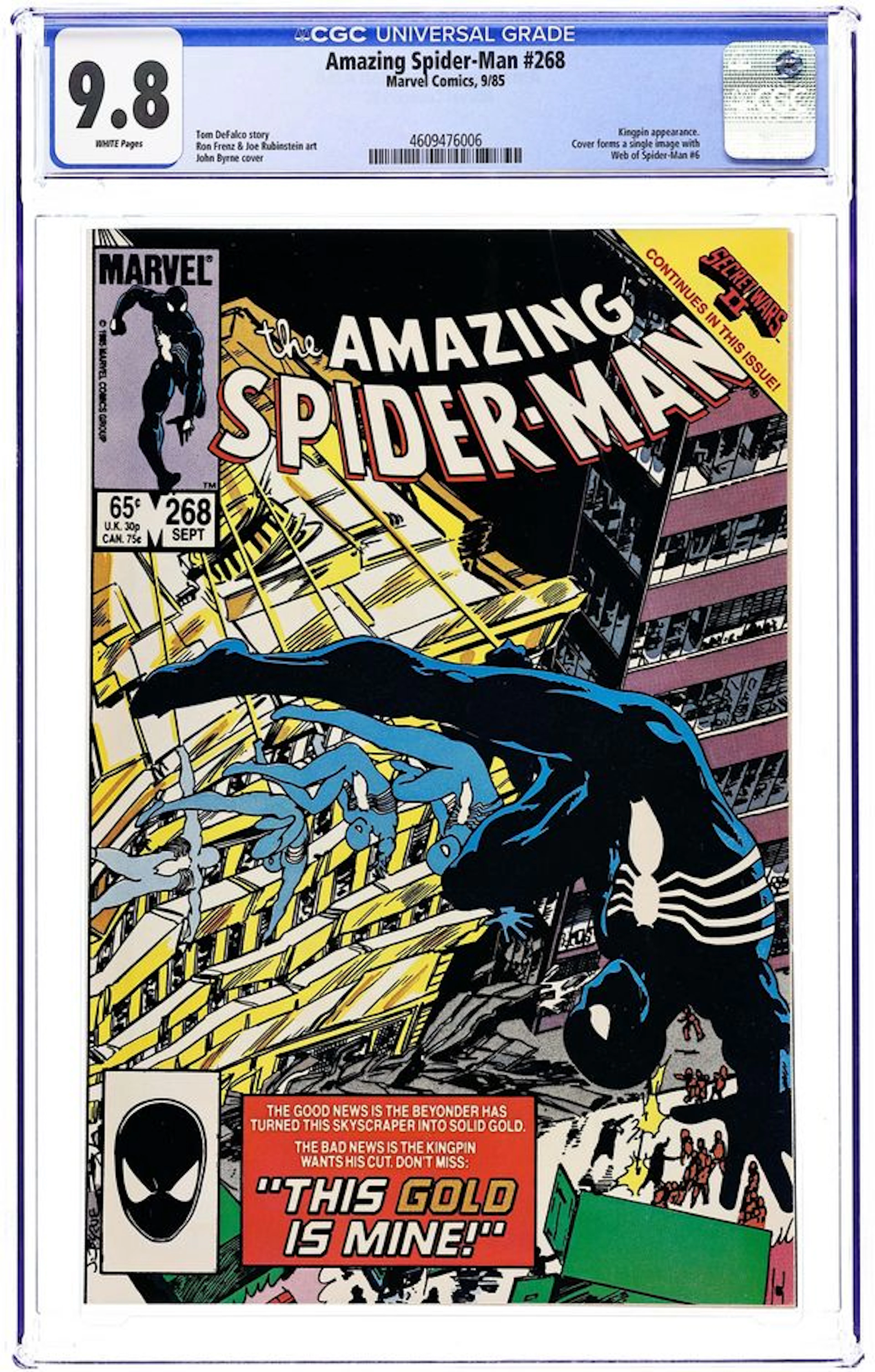 Amazing Spider-Man (1963 1st Series) 268 CGC 9.8
