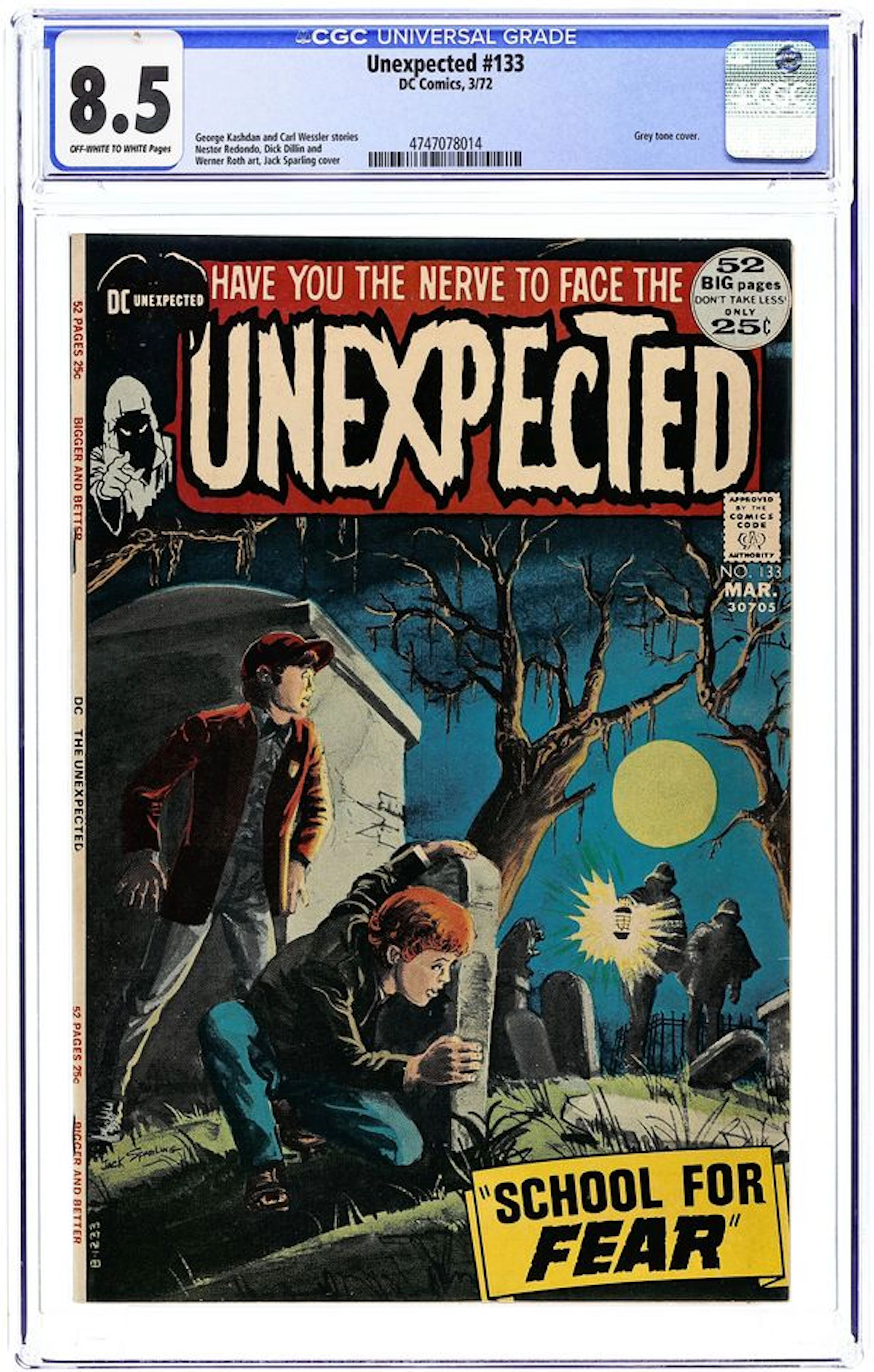 Unexpected (1956 DC) (Tales of ...) 133 CGC 8.5