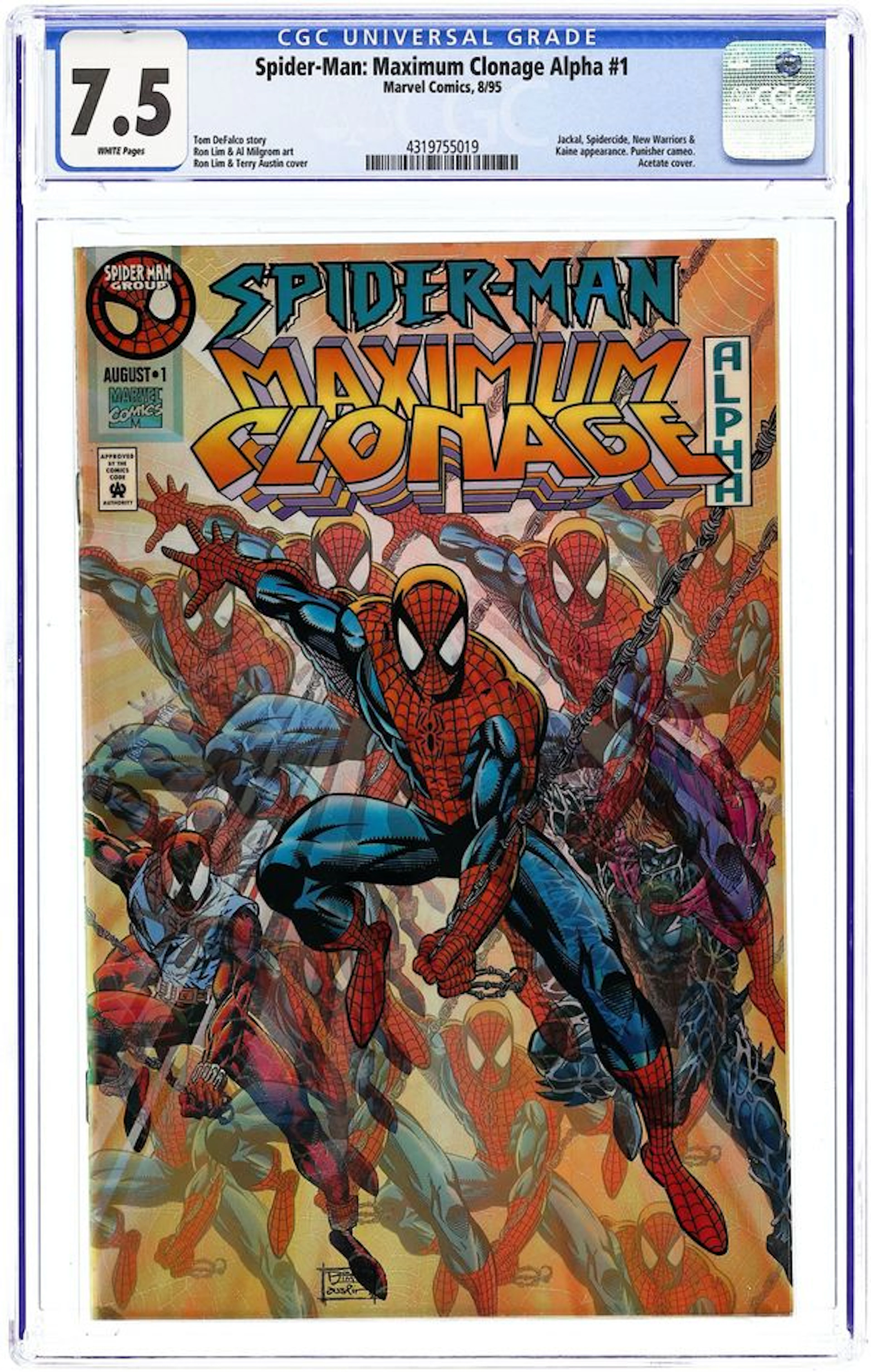 Spider-Man Maximum Clonage Alpha (1995) 1 CGC 7.5