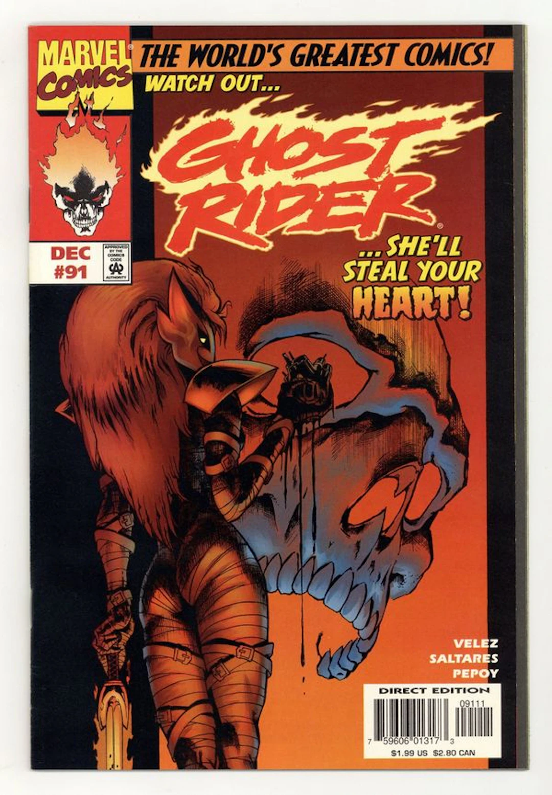 Ghost Rider (1990 2nd Series) 91 VF+ 8.5