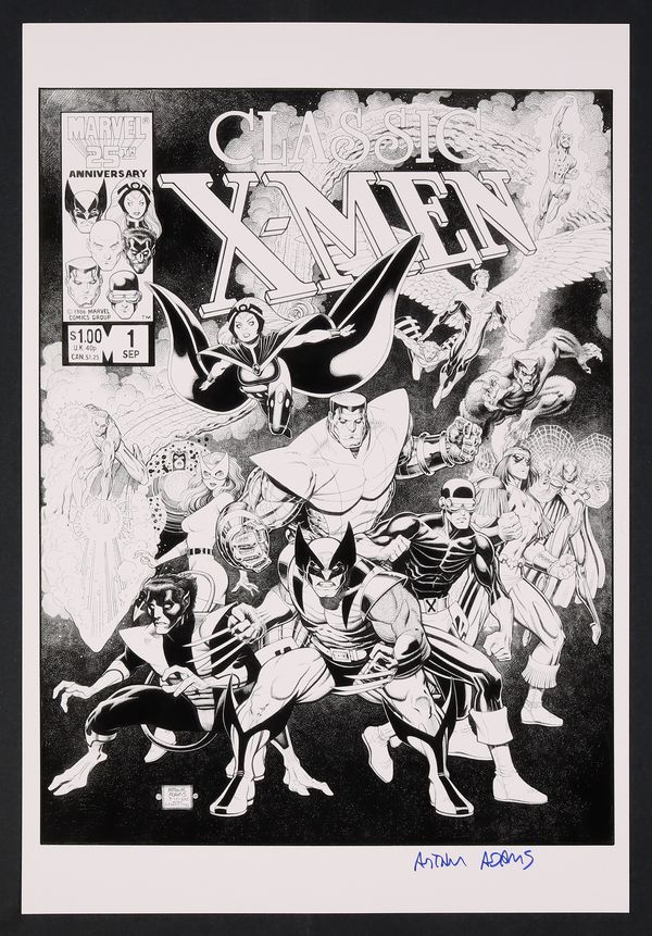 Classic X-Men #1 Cover Recreation Print by Art Adams