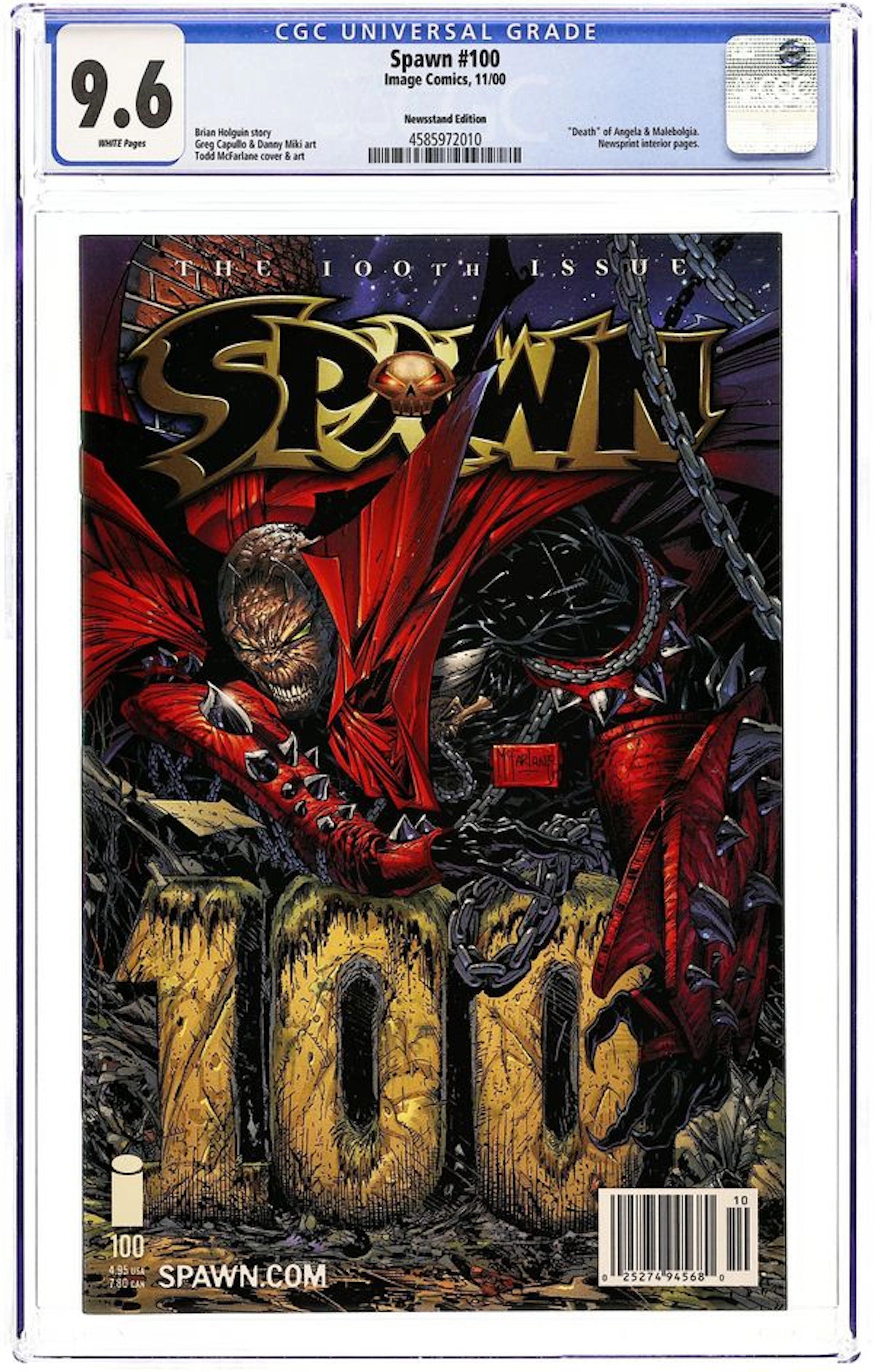 Spawn (1992 Image) 100AN CGC 9.6