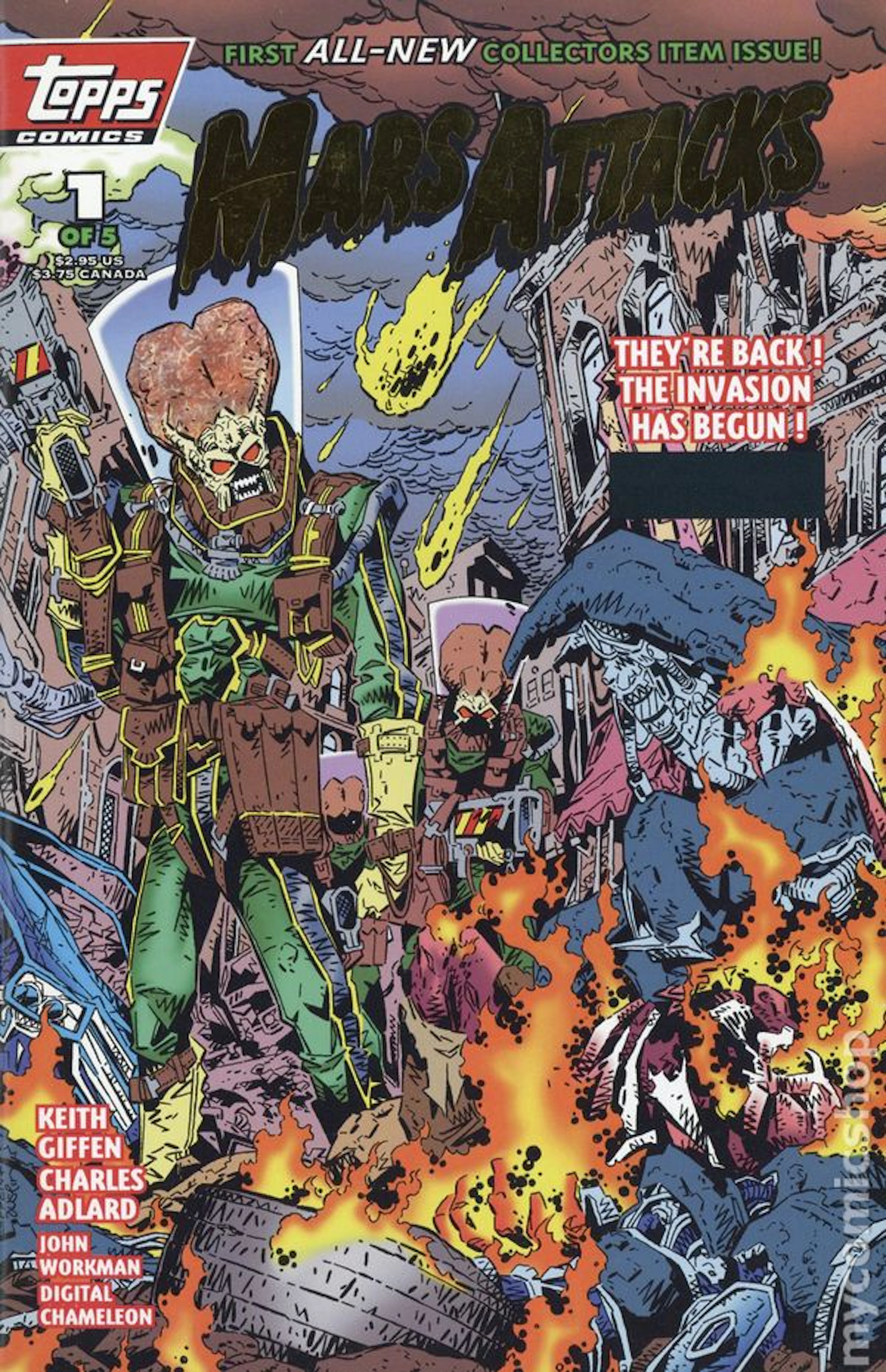 Mars Attacks (1994 Topps 1st Series) 1B VF/NM 9.0