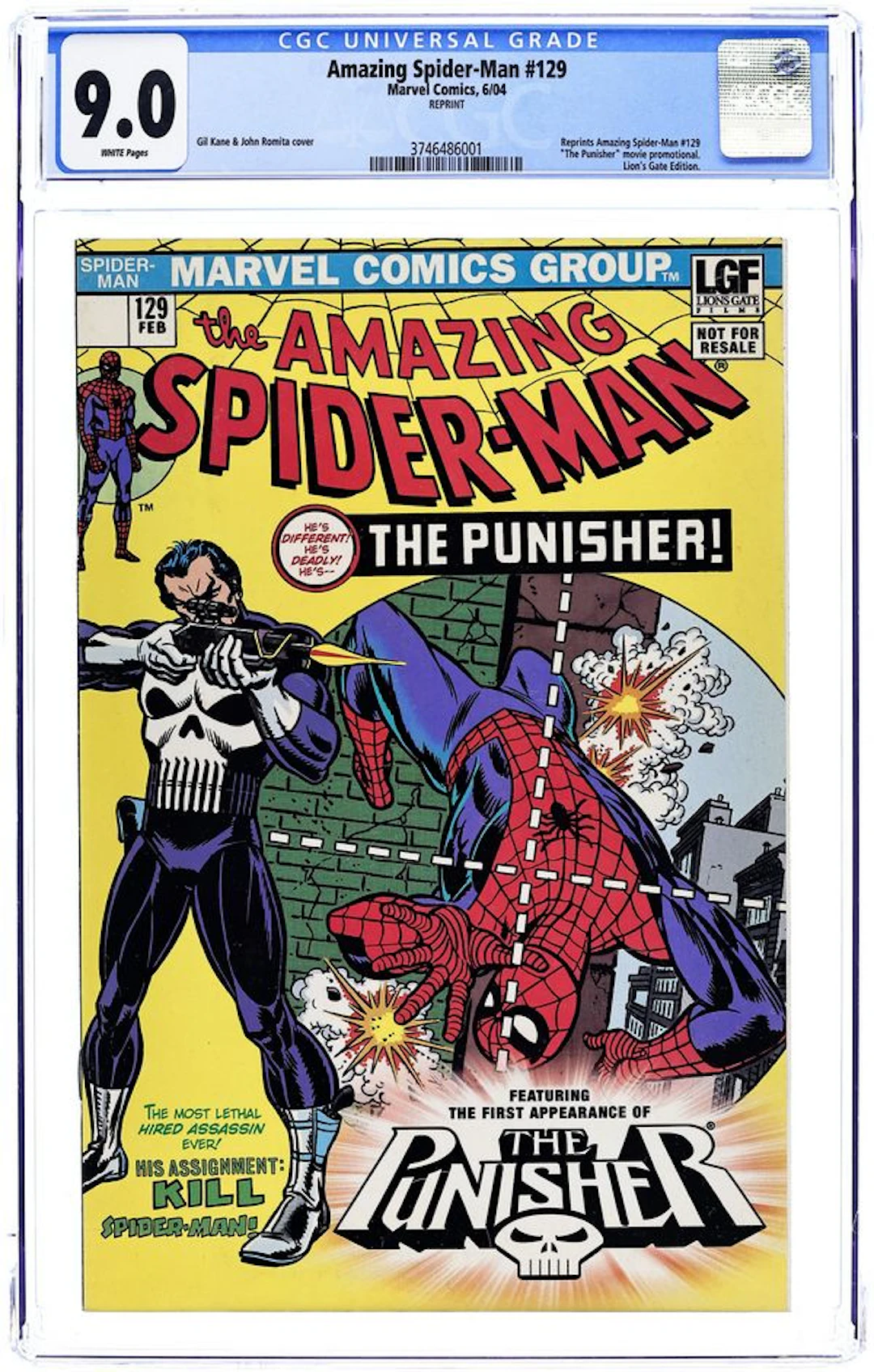 Amazing Spider-Man Punisher Movie Reprint (2004 Lion's Gate Giveaway)