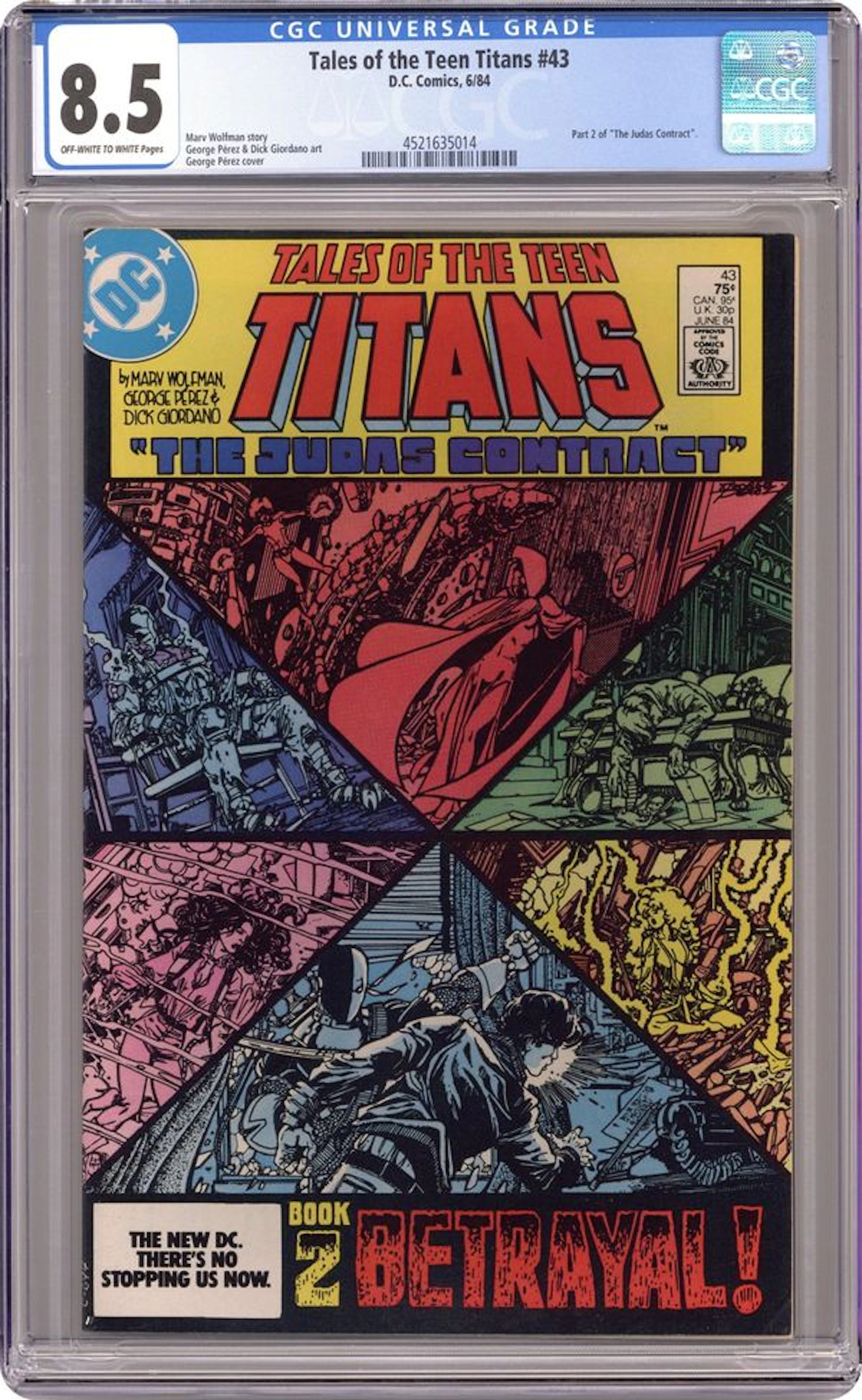 New Teen Titans (1980) (Tales of ...) 43 CGC 8.5