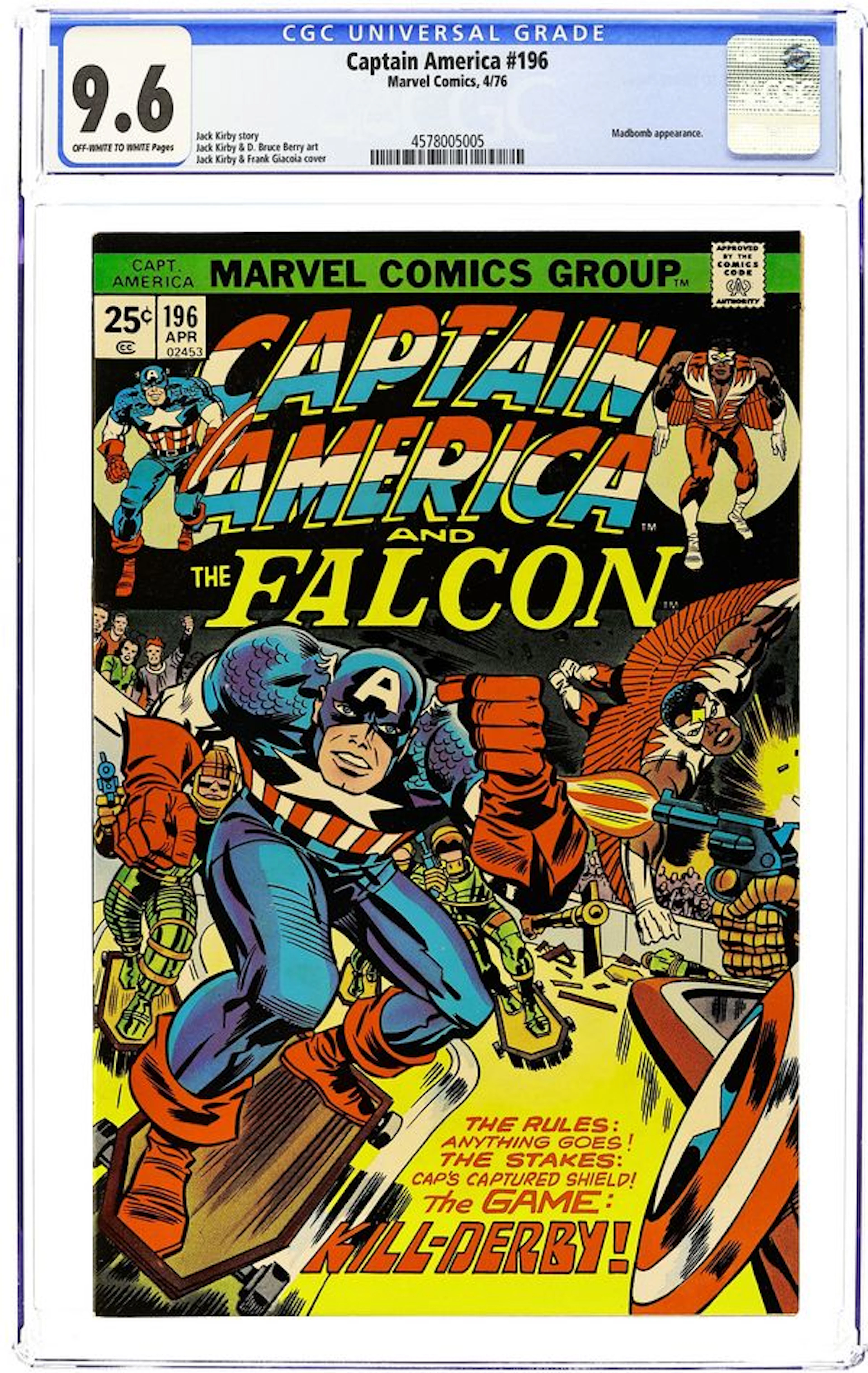 Captain America (1968 1st Series) 196 CGC 9.6