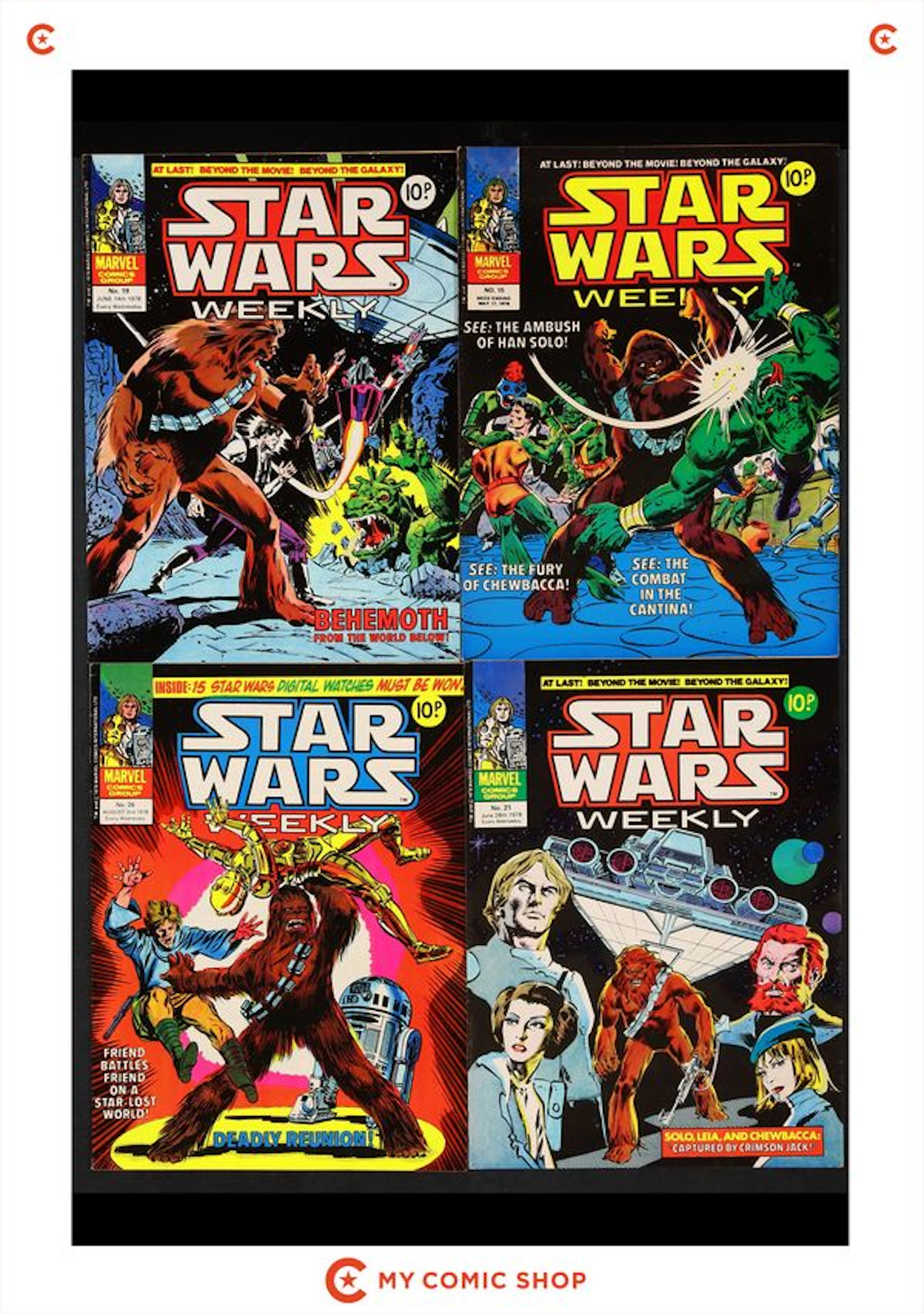 Star Wars Weekly Lot of 4