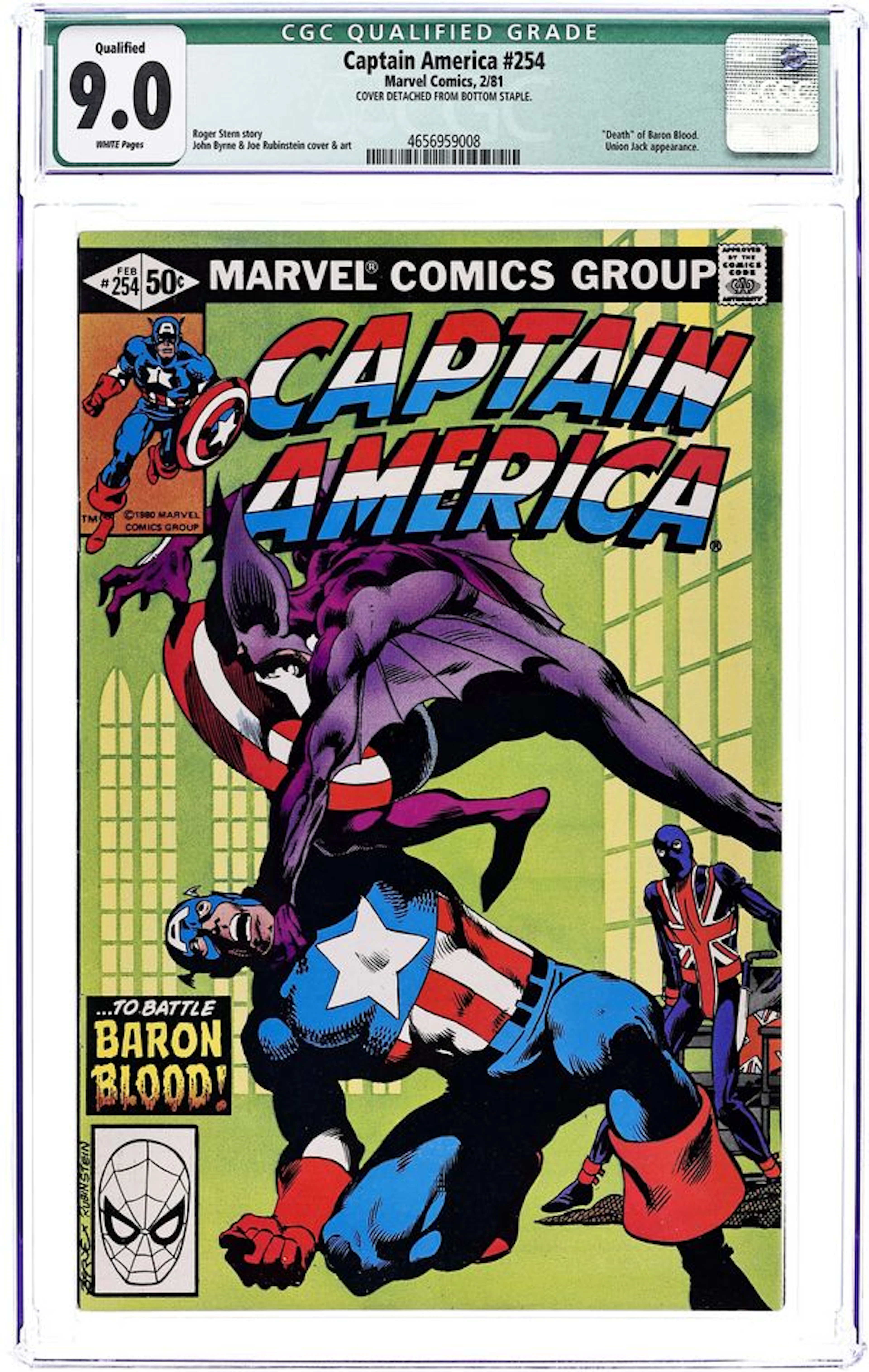 Captain America (1968 1st Series) 254D CGC 9.0 Qualified